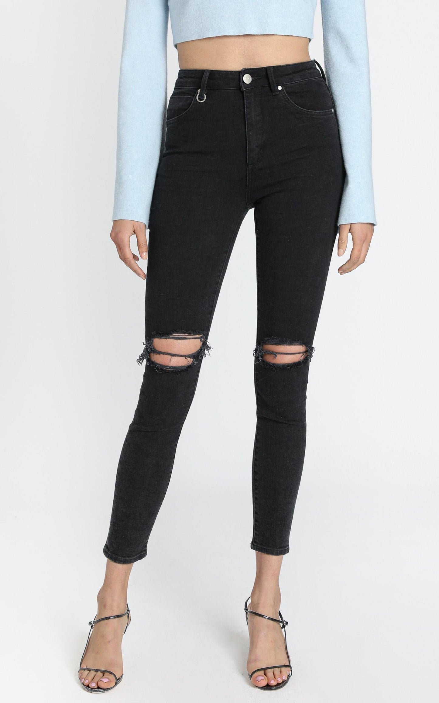 Neuw - Marilyn Skinny Jeans in Busted Black