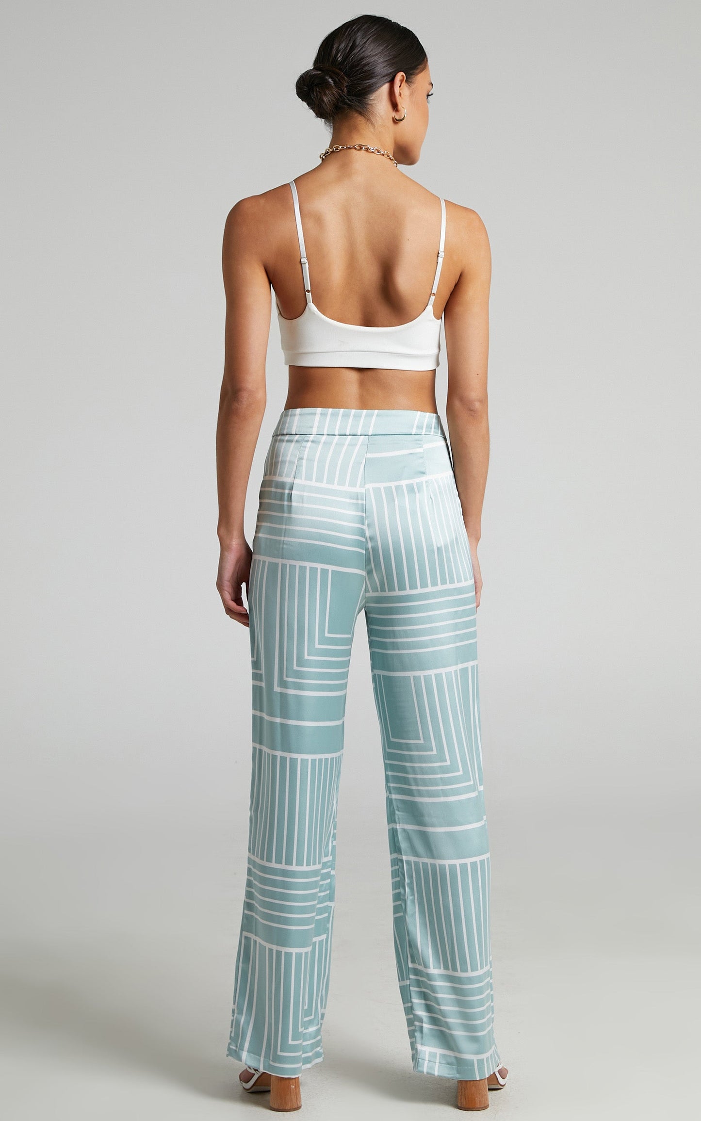 4th & Reckless - Norma Trouser in Sage Print
