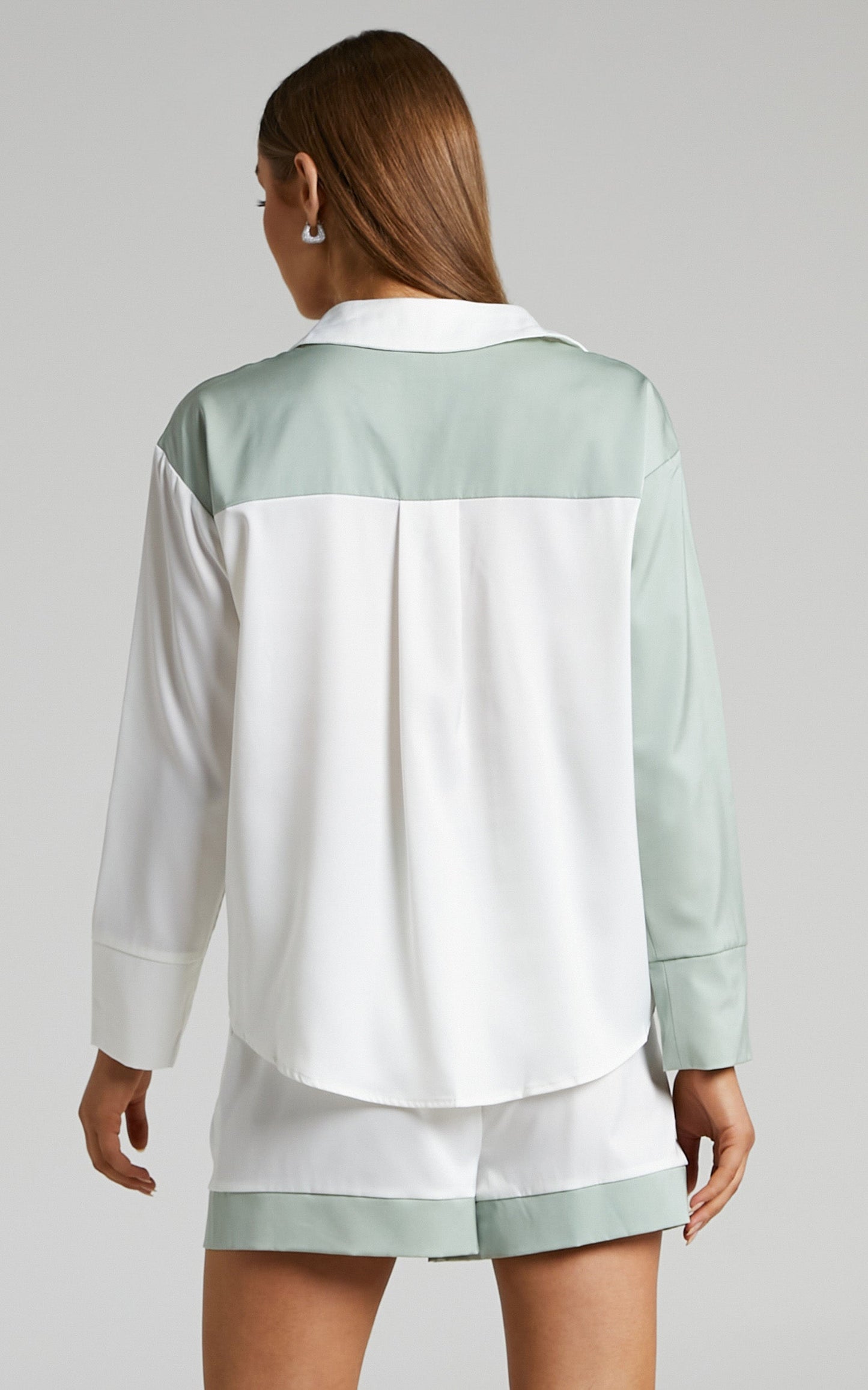 4TH & RECKLESS - Patty Shirt in Sage/Cream