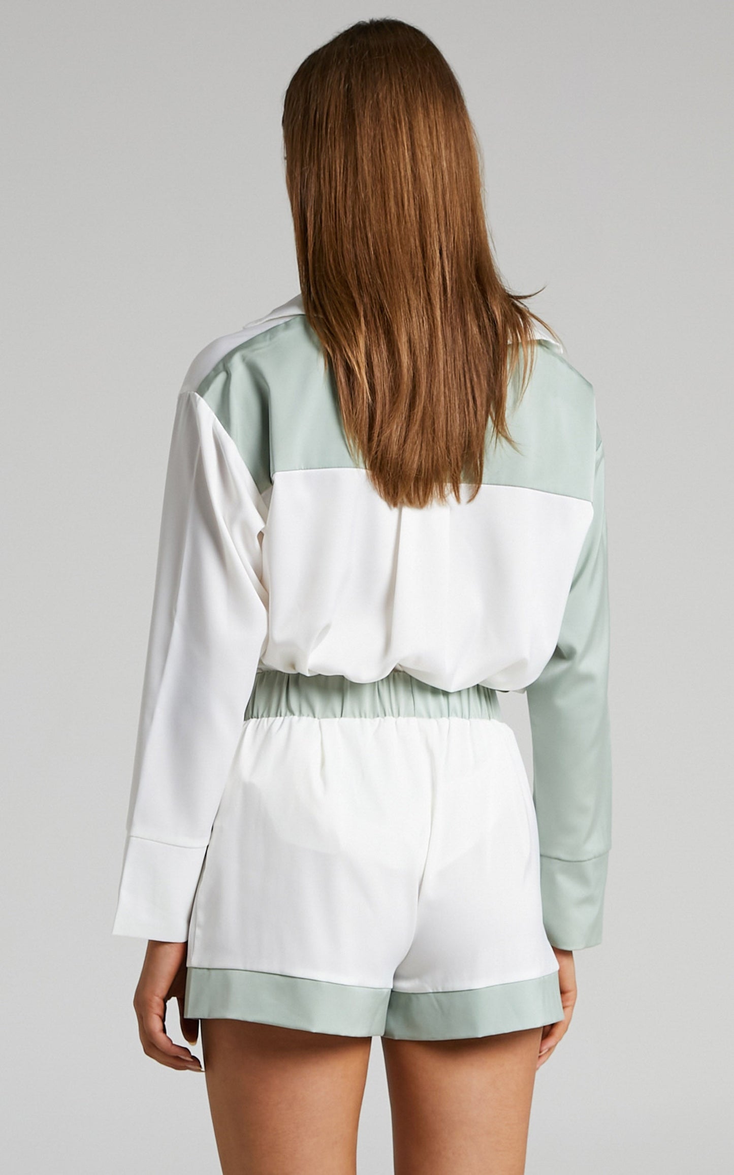 4th & Reckless - Patty Short in Sage & Cream