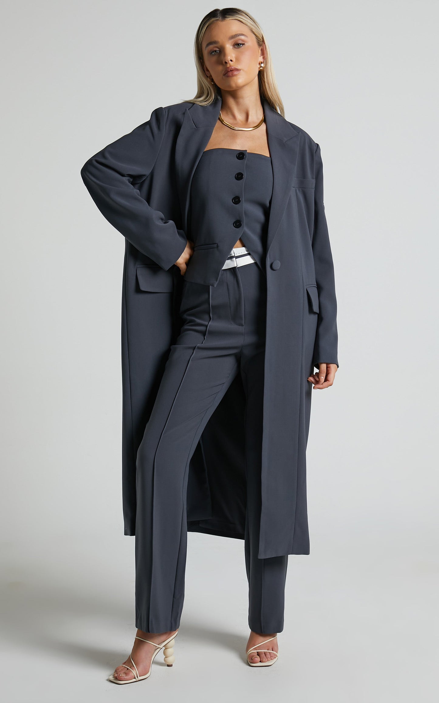 4Th & Reckless - Kennedy Coat in Dark Grey