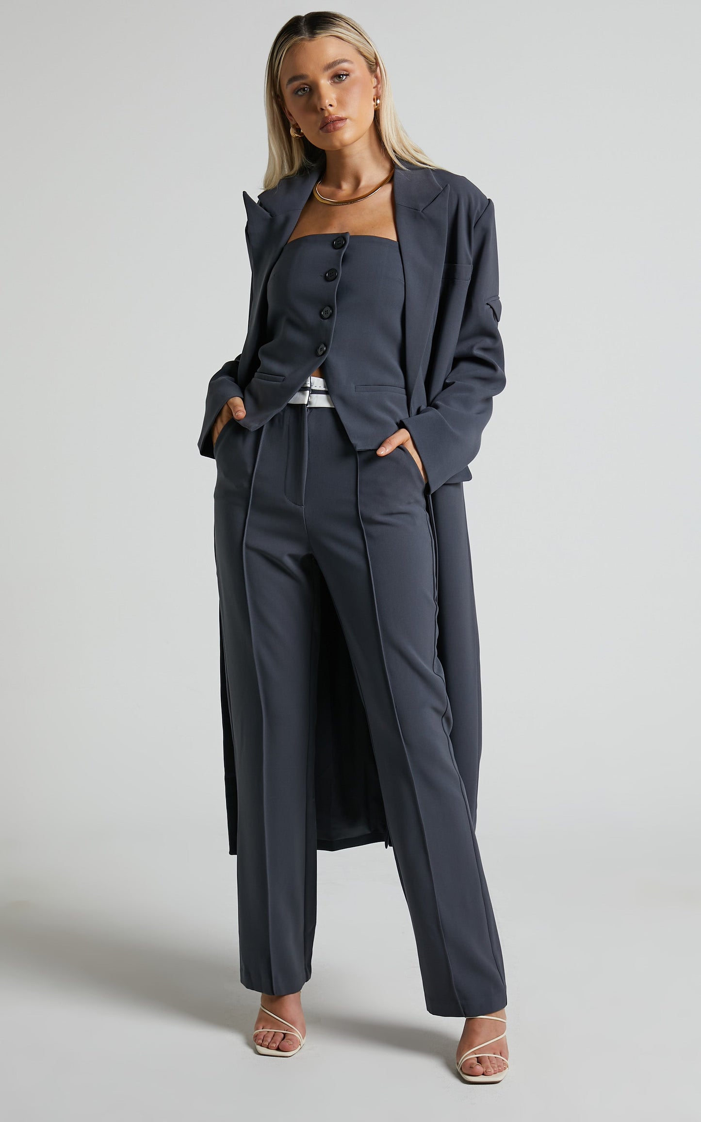 4Th & Reckless - Kennedy Coat in Dark Grey