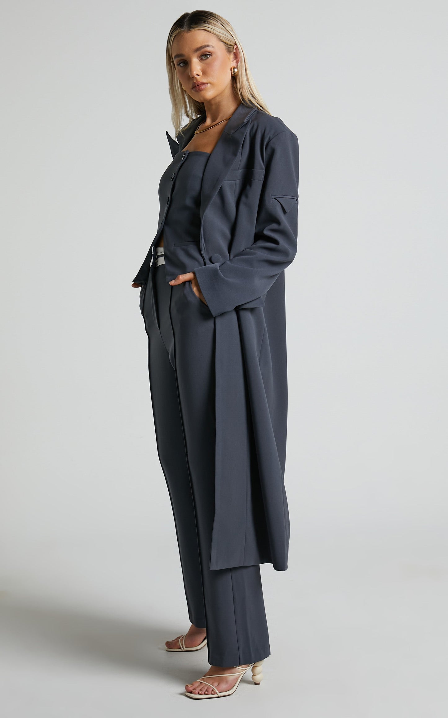 4Th & Reckless - Kennedy Coat in Dark Grey