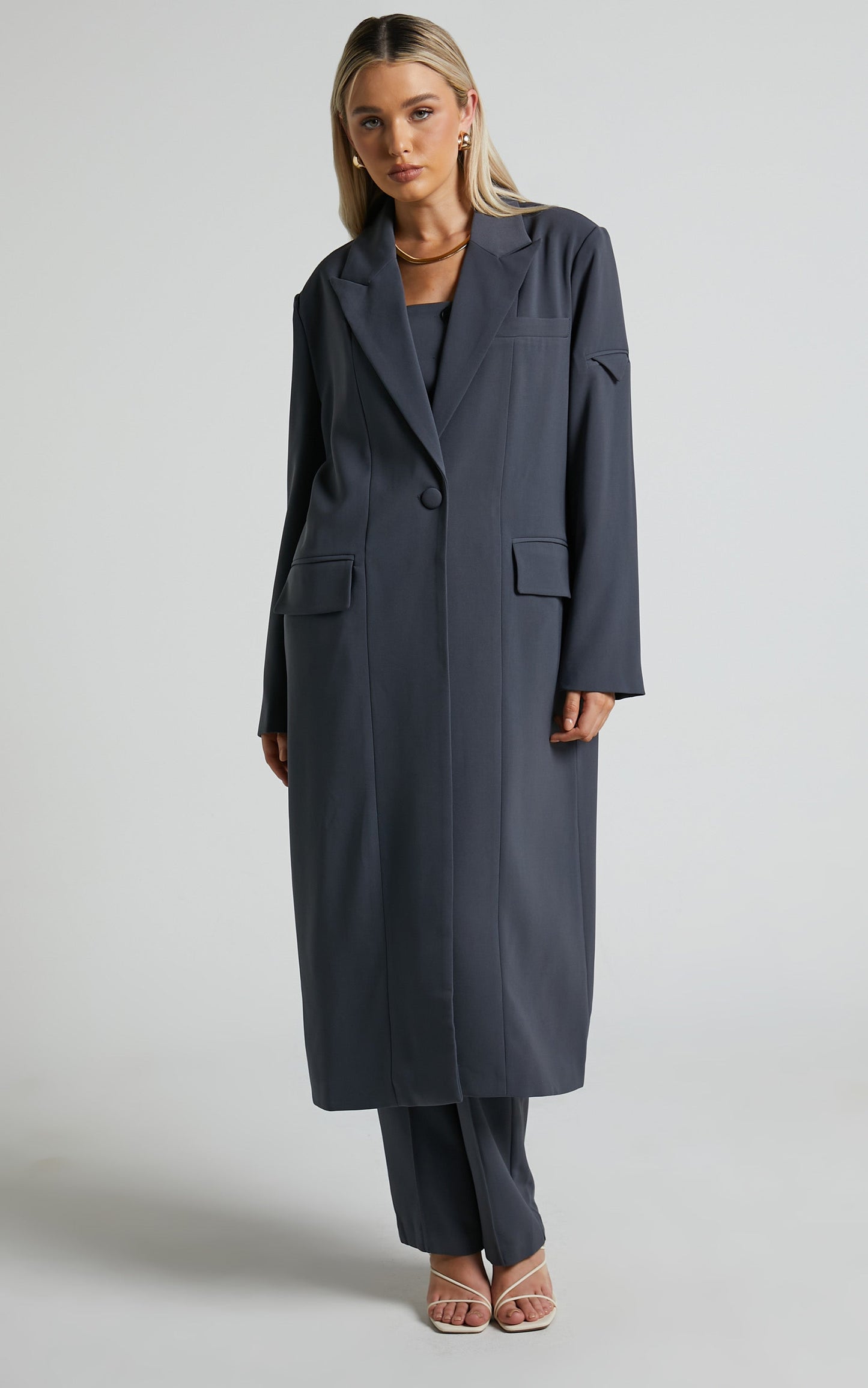 4Th & Reckless - Kennedy Coat in Dark Grey