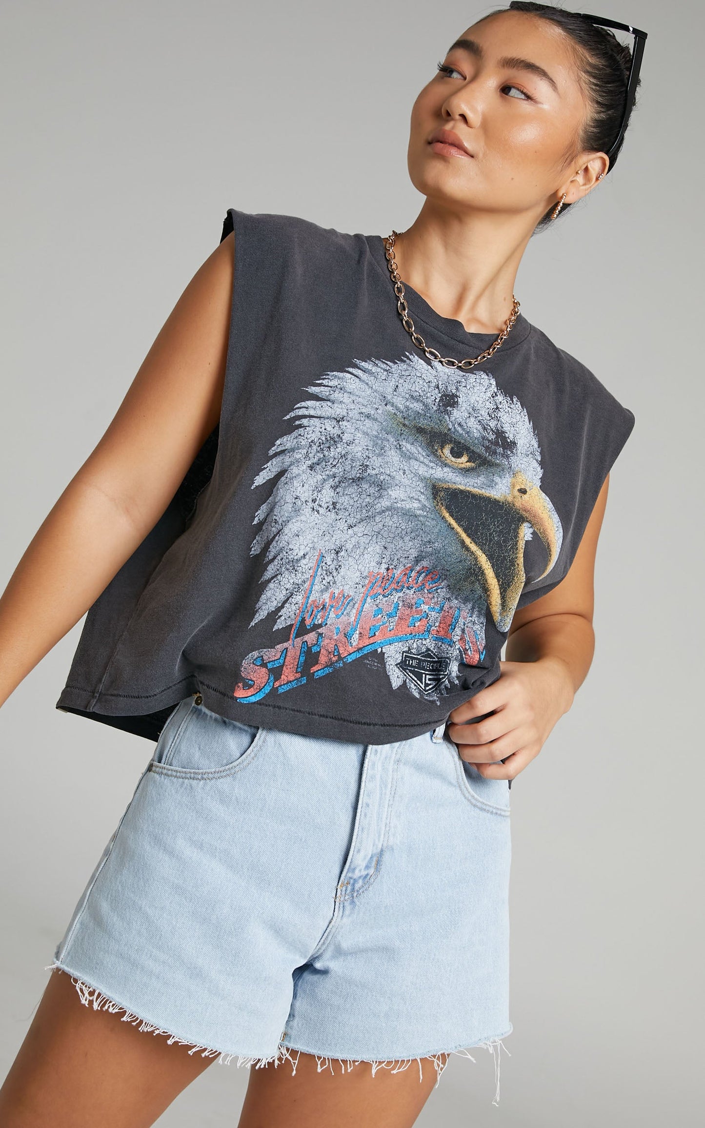 The People Vs - Eagle Legend Helena Tank in Vintage Black