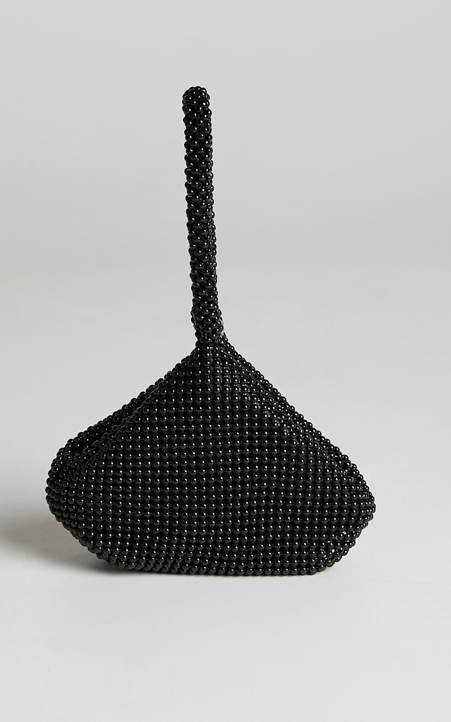 Lucy Mesh Clutch Bag in Black