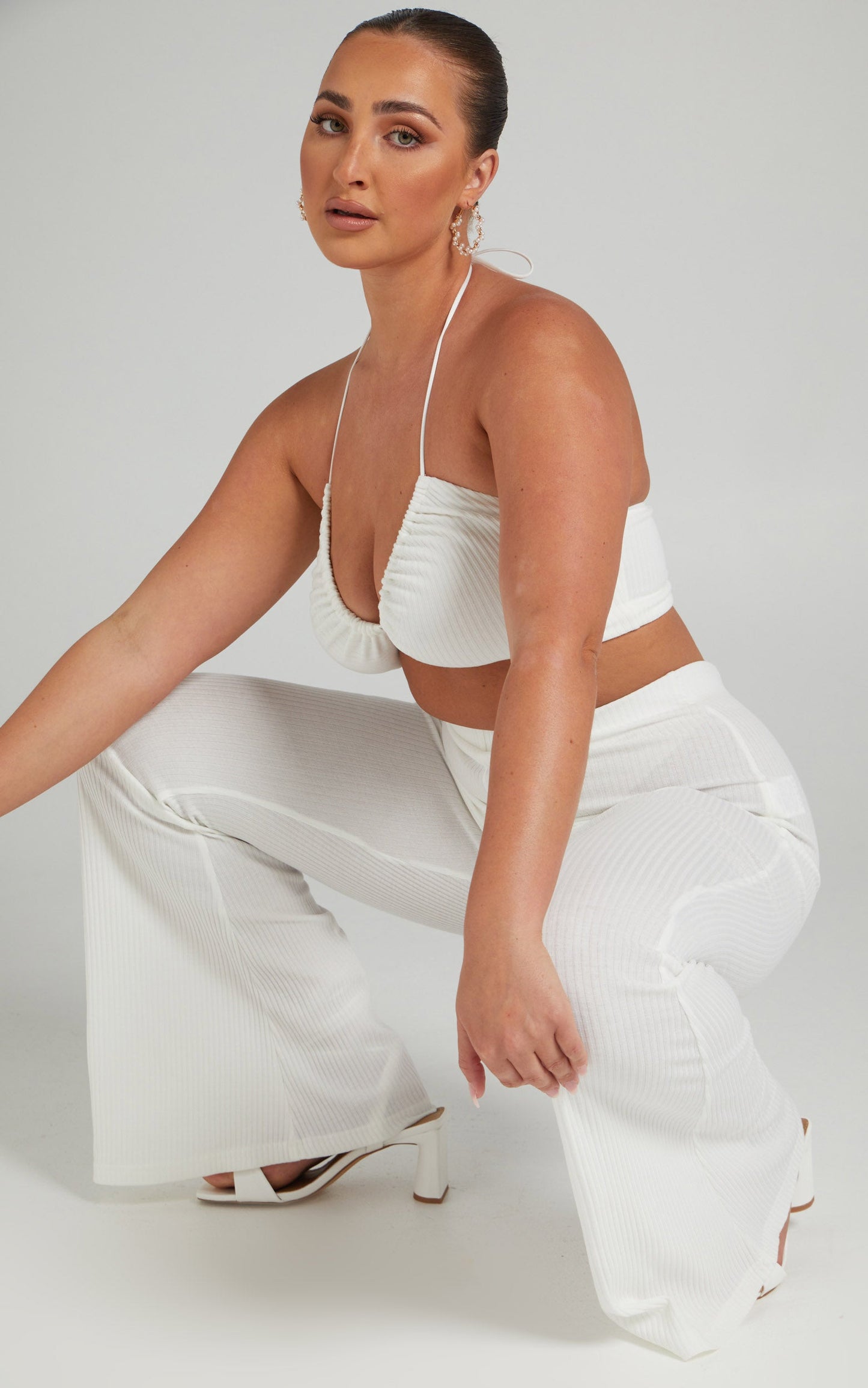 Kahlia Two Piece Set in White