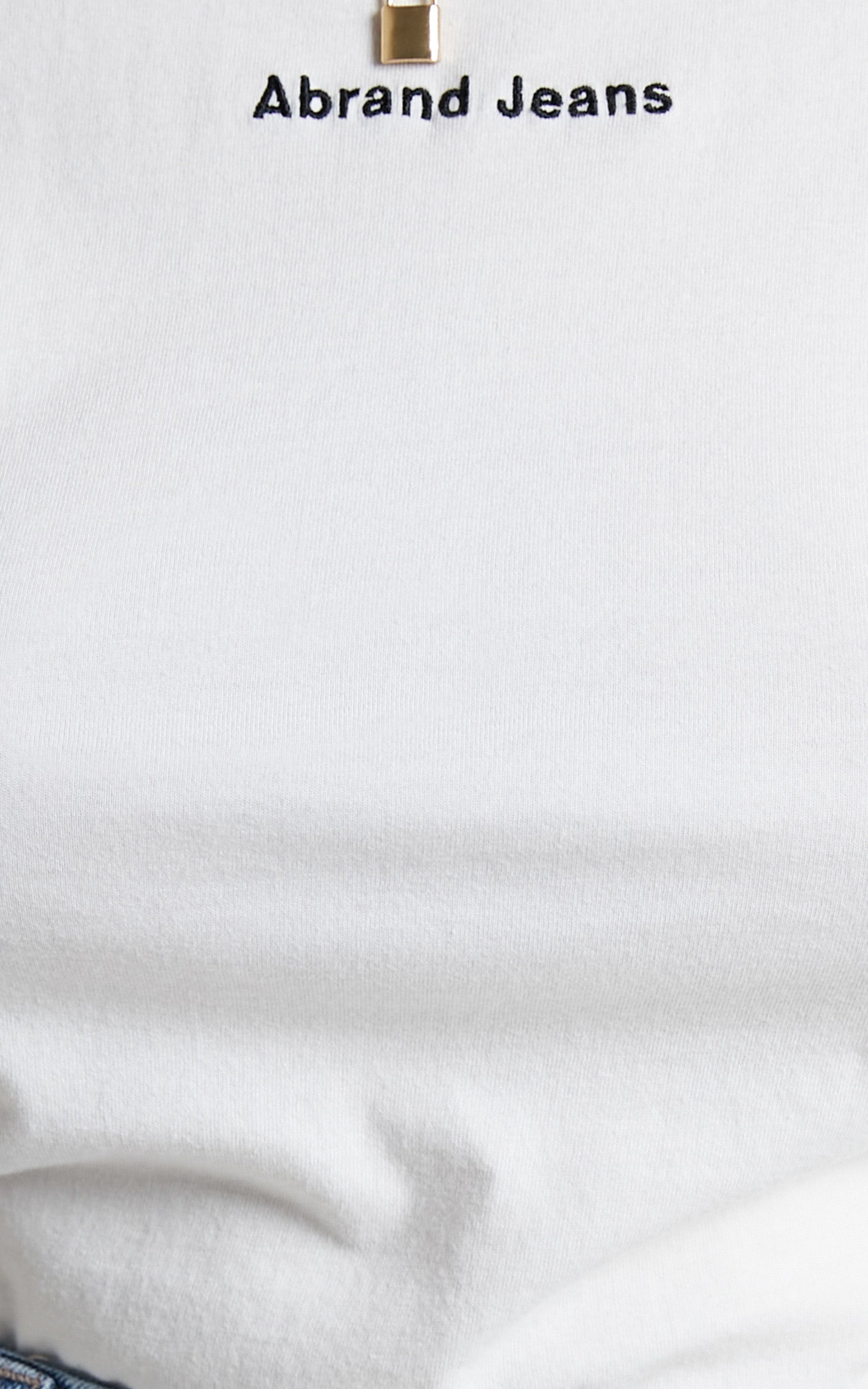 Abrand - A Baby Tee in White Sand