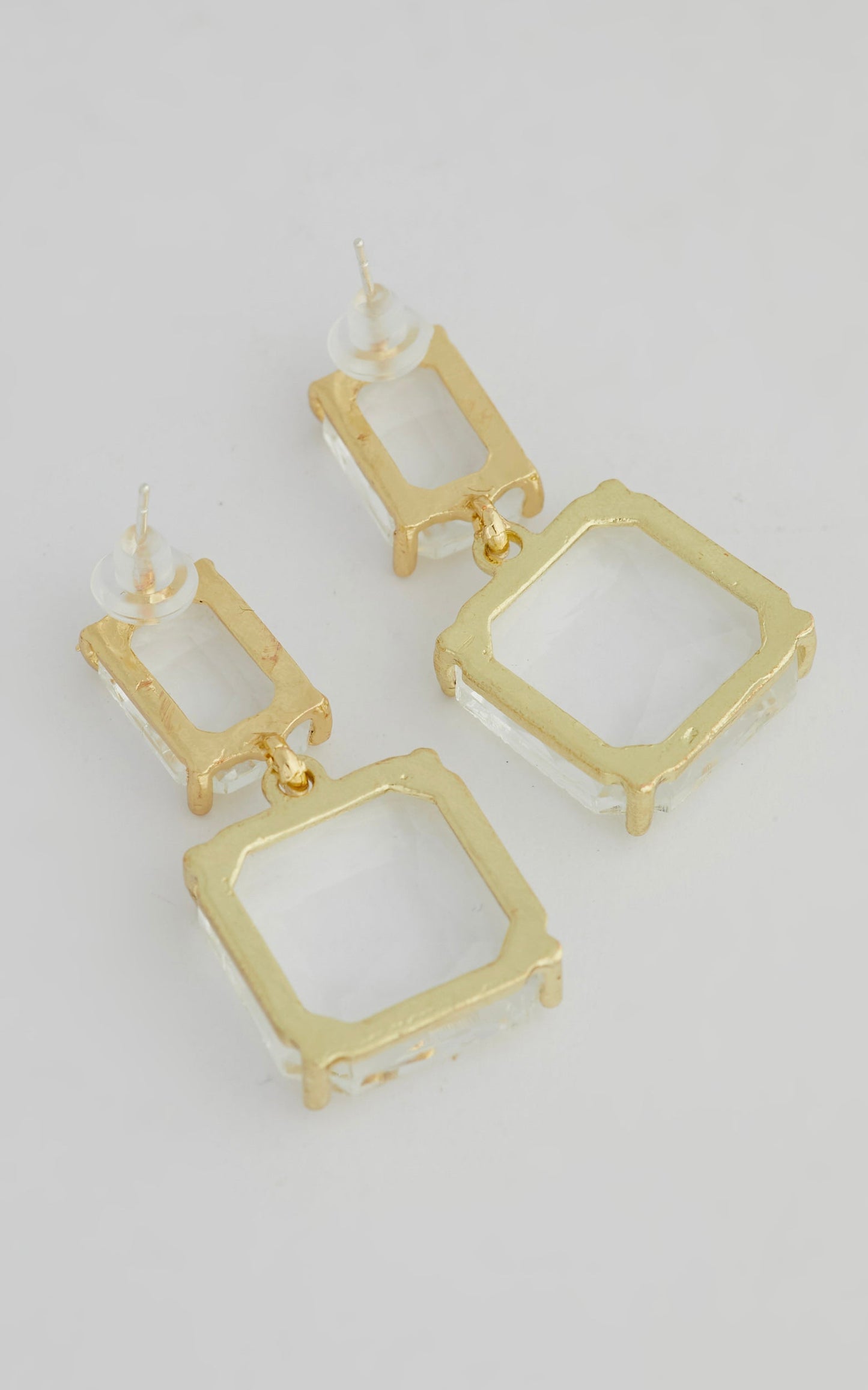 Chonna Drop Earrings in Crystal