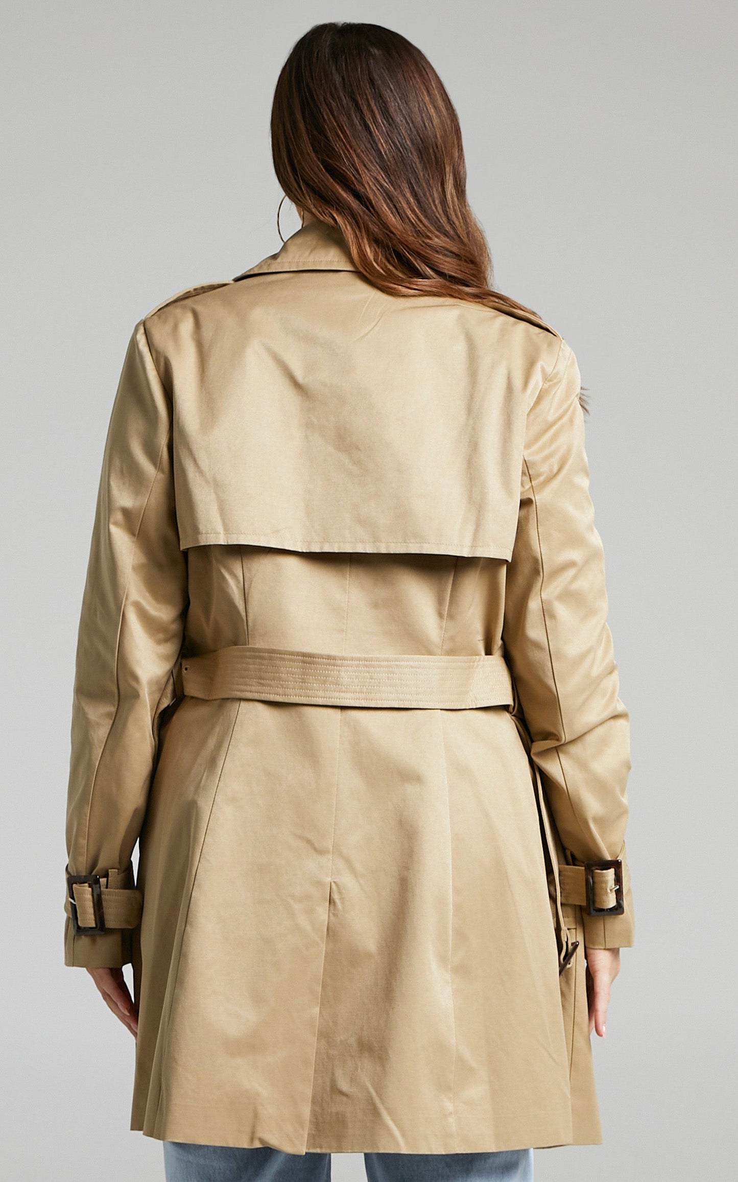 Khiery Trench Coat in Camel