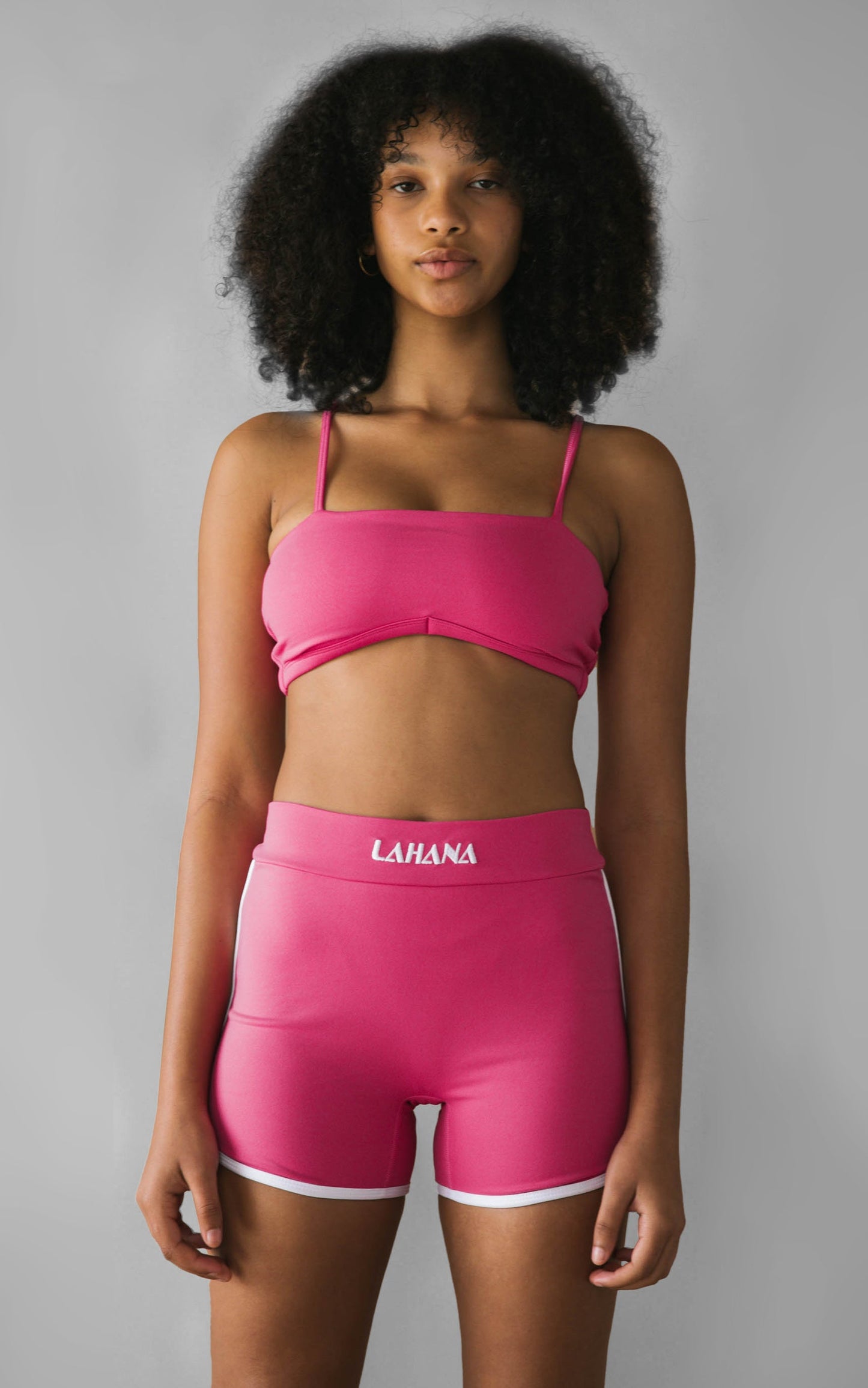 Lahana - Zadie Crop Top in Dragonfruit Pink