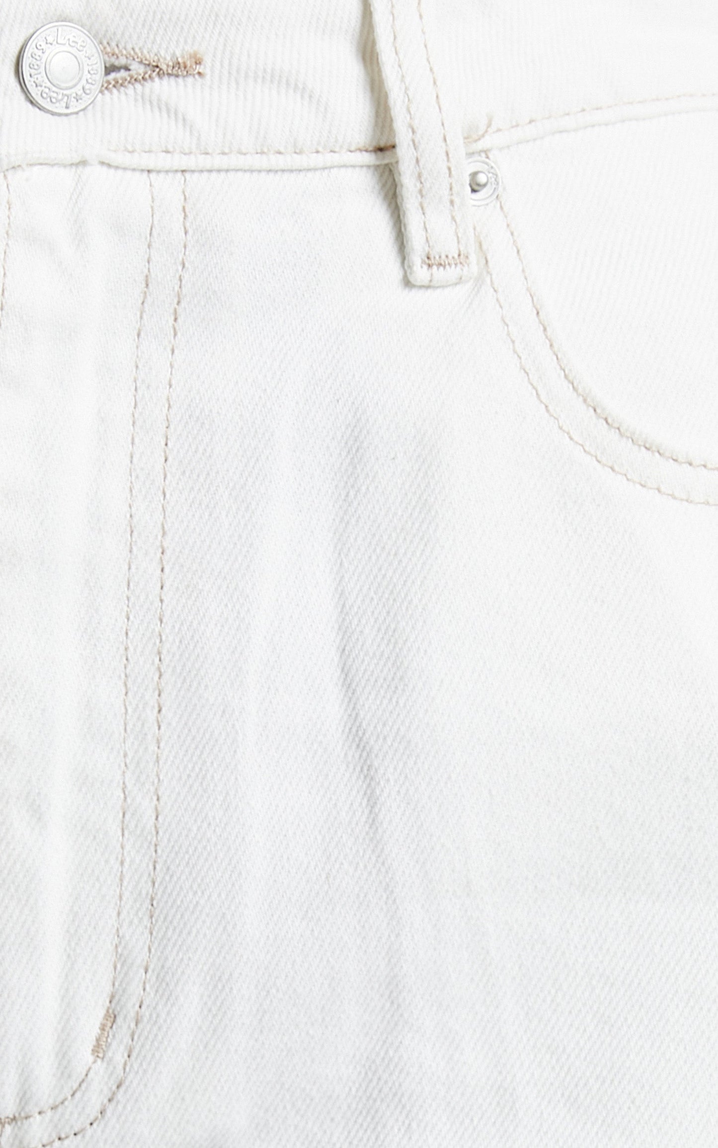 Lee - High Baggy Jeans in Organic White