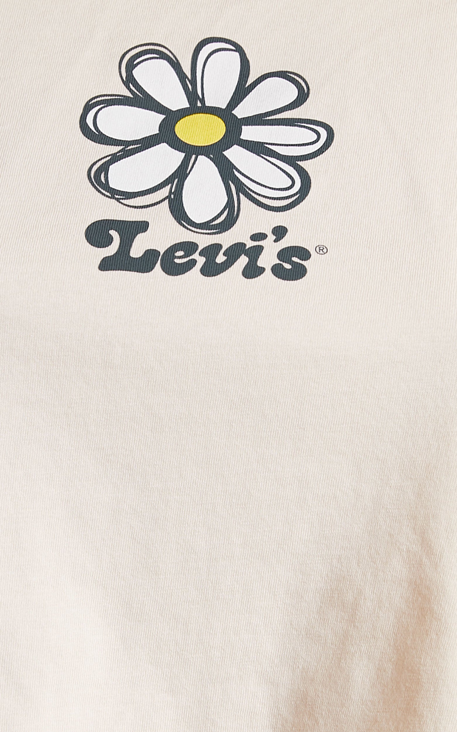 Levi's - Handrawn Daisy Cropped Jordie Tee in Peach Puree