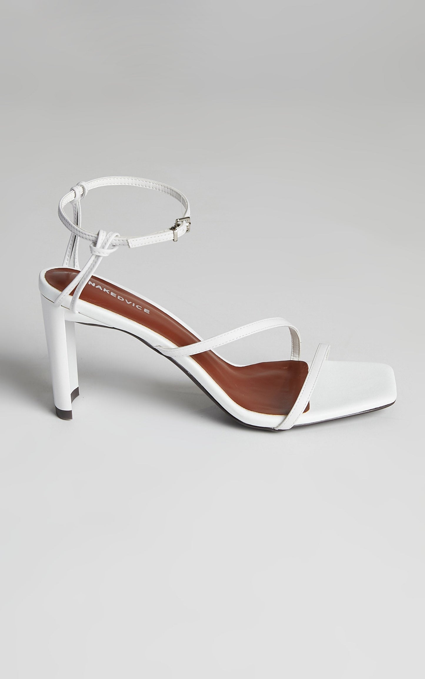 NAKEDVICE - THE CYRUS HEELS in White