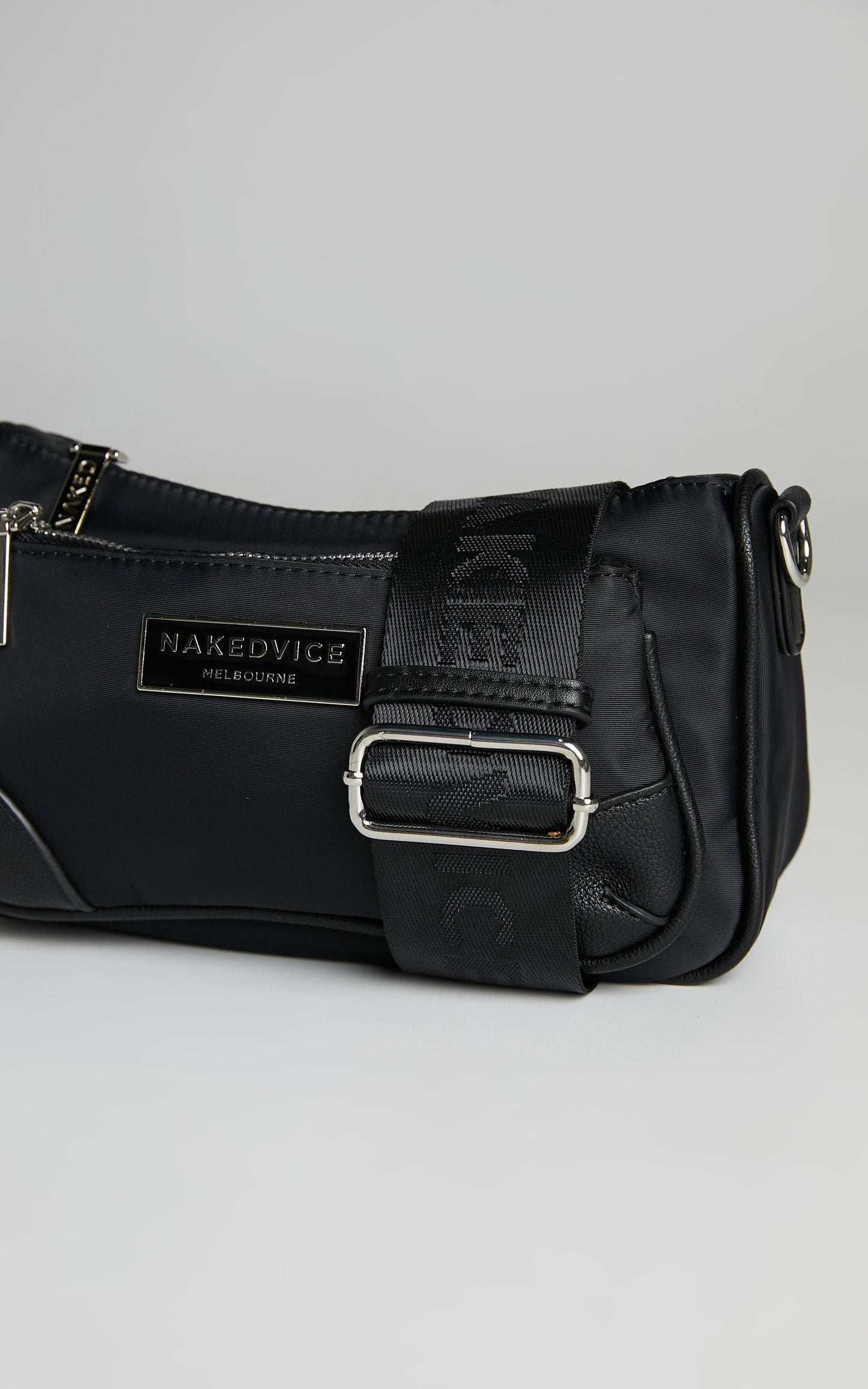 NAKEDVICE - THE HUNTER BAG in Black NYLON