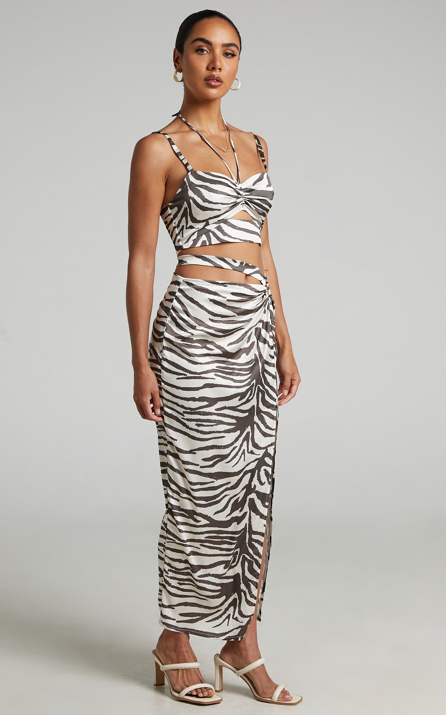 Runaway The Label - Zahara Midi Skirt in Zebra