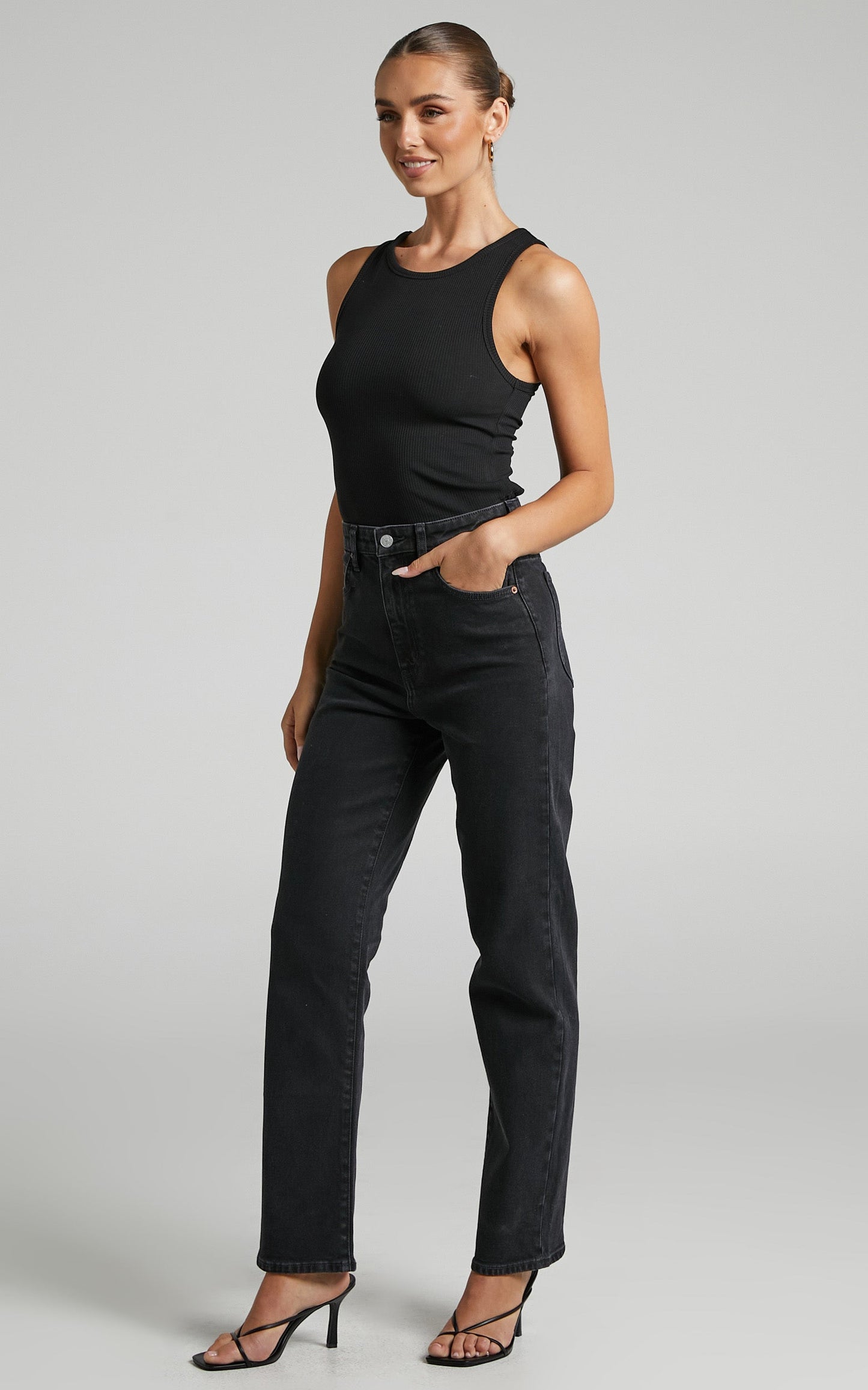Riders by Lee - Hi Straight Long Jeans in Black Beauty