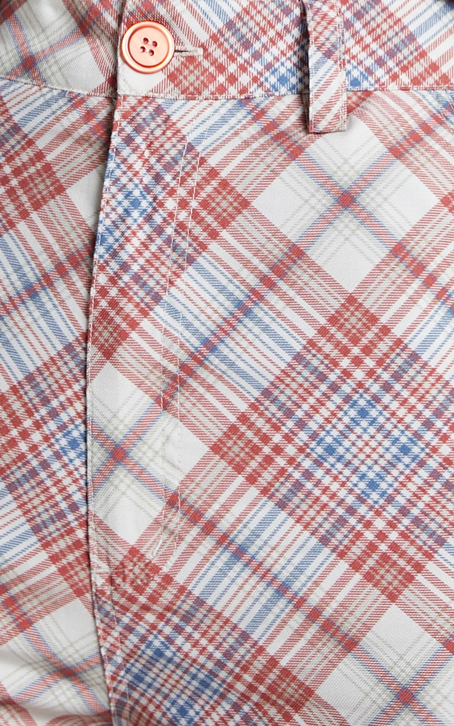 Rolla's - PLAID BOOTCUT PANT in Pomegranate