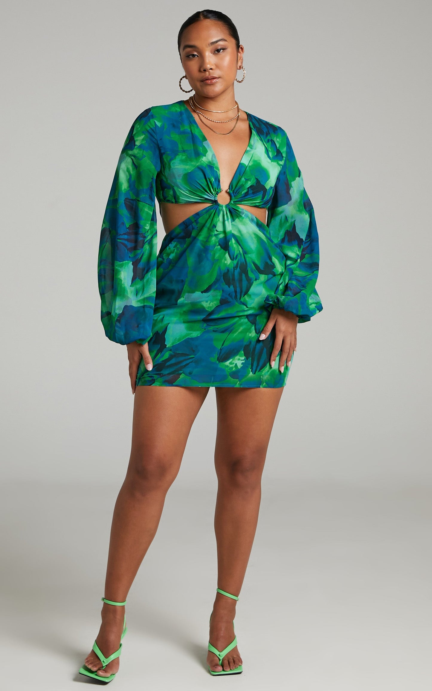 Runaway The Label - Calista Ring Dress in Green