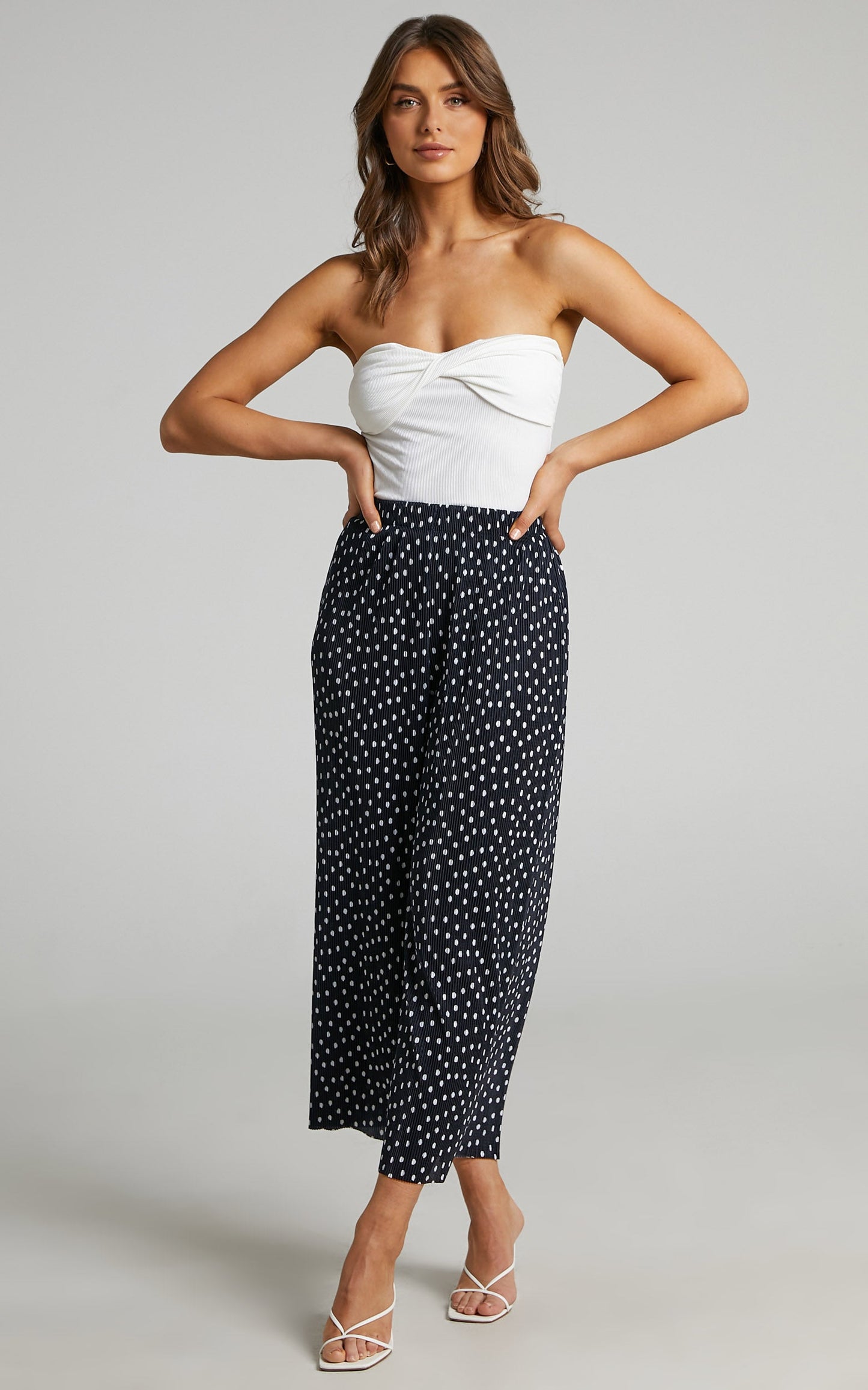 Sharney Culotte Pants in Black Spot