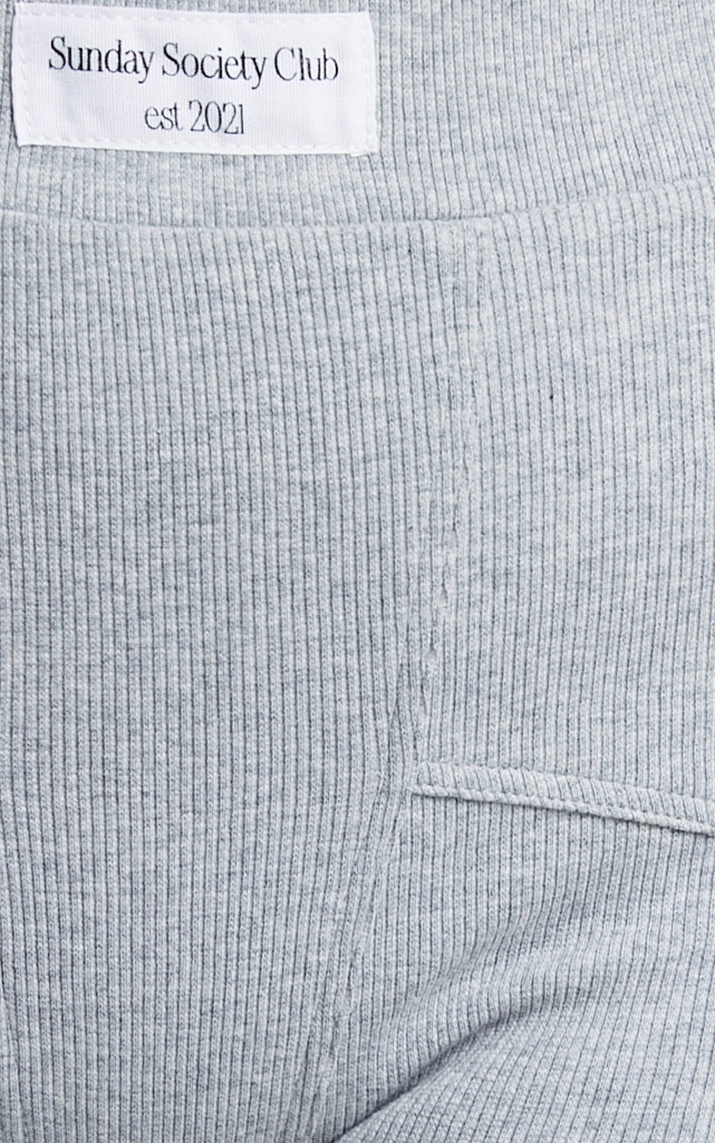 Sunday Leisure Club - Kairi Bike Shorts in Grey Rib