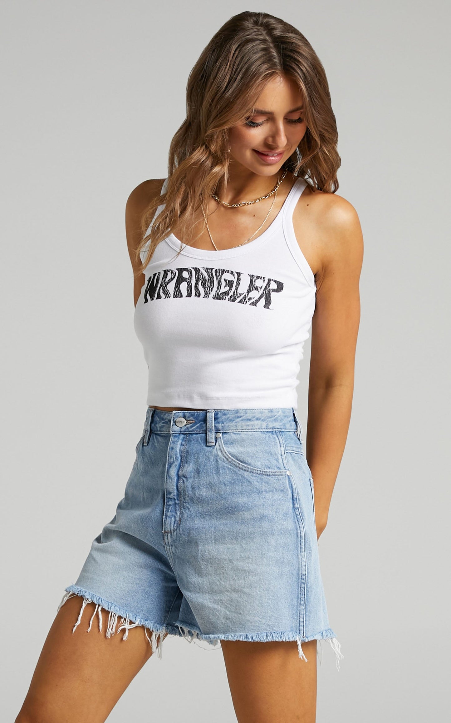Wrangler - HI BELLS DENIM SHORT in Lucille Blue