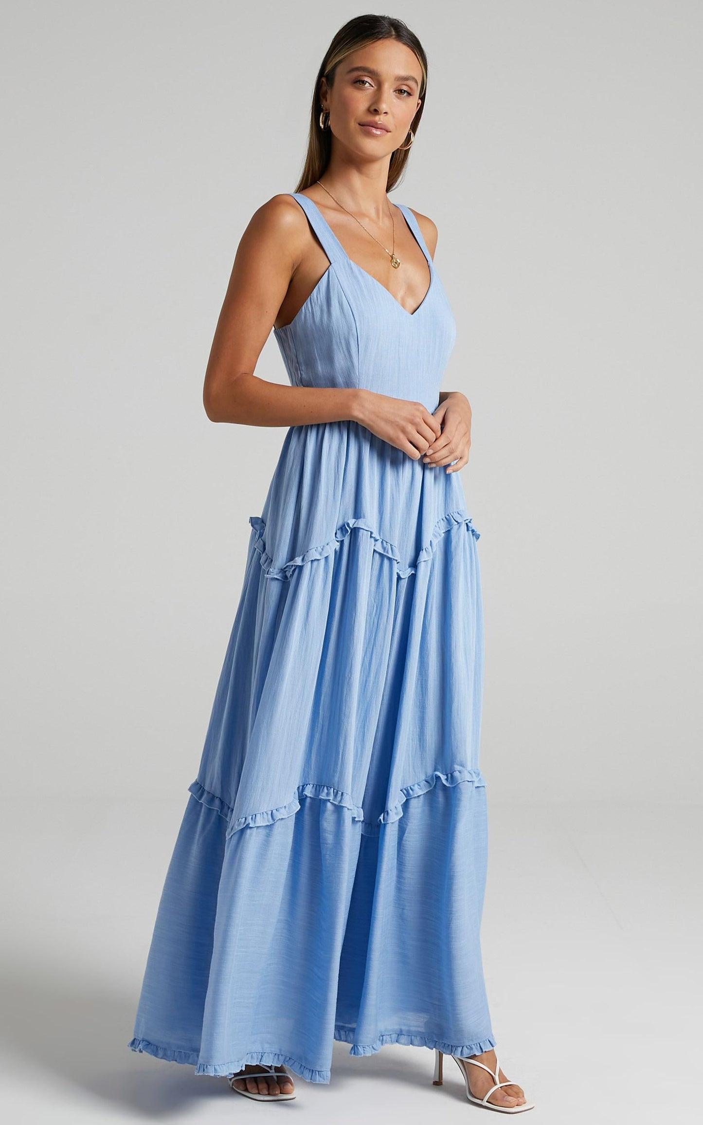 Sakura Dress in Periwinkle Blue