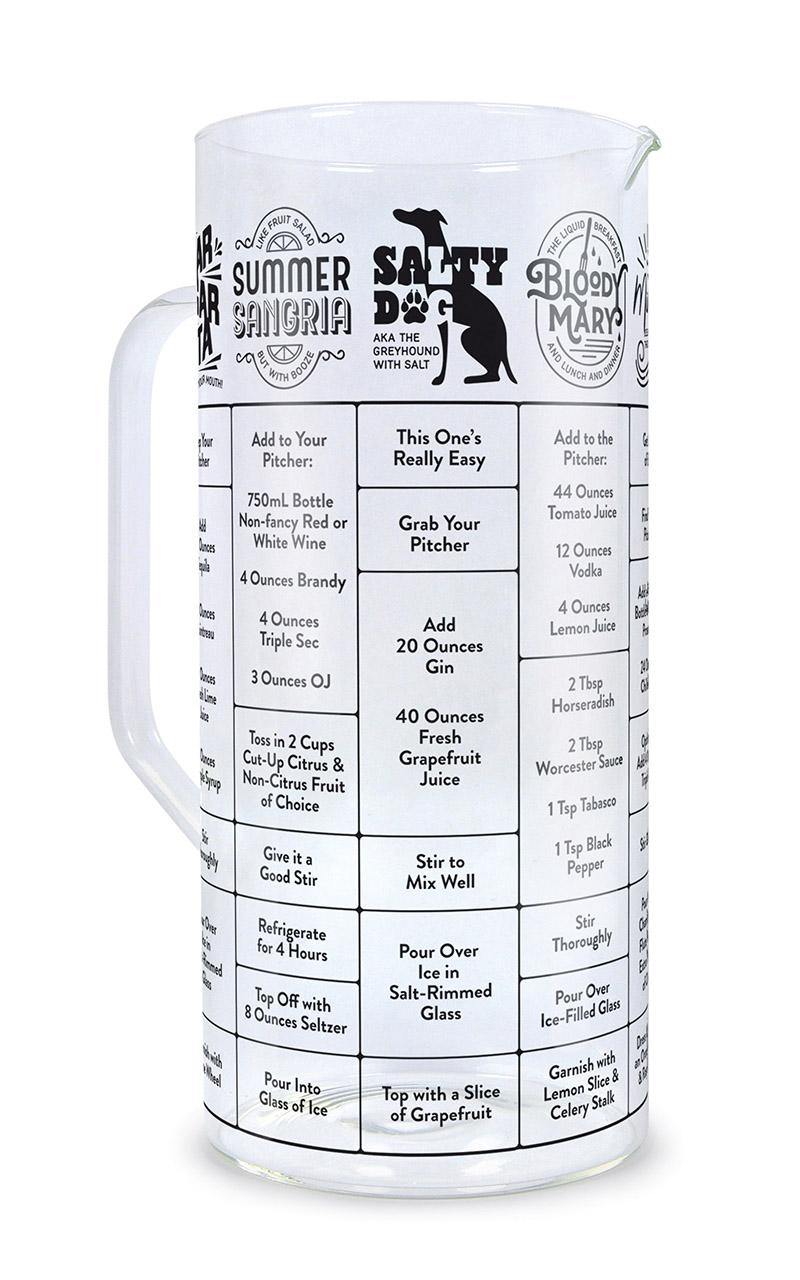 Fred Good Measure - Cocktail Recipe Pitcher