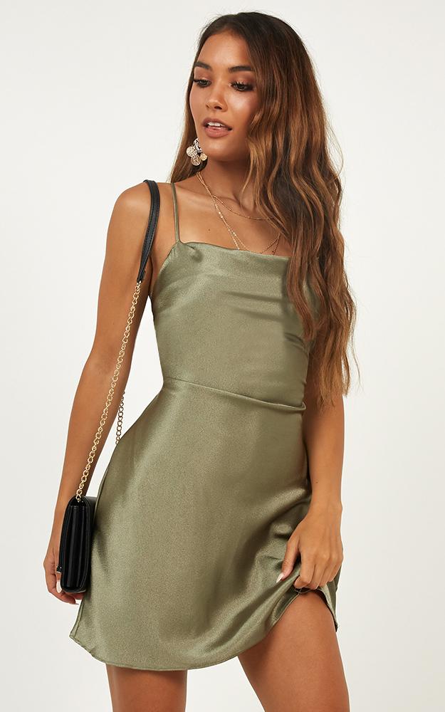 Dress Ups Dress In Sage Satin