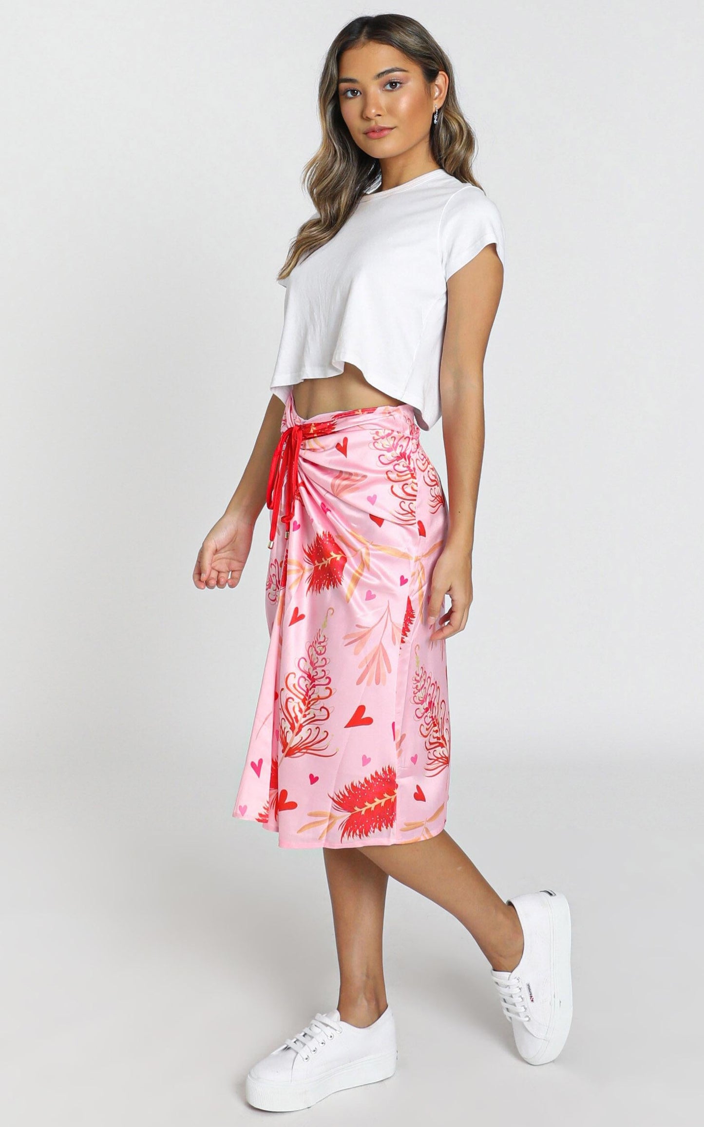 ZYA The Label - Myrtle Magic Skirt in Pink Print
