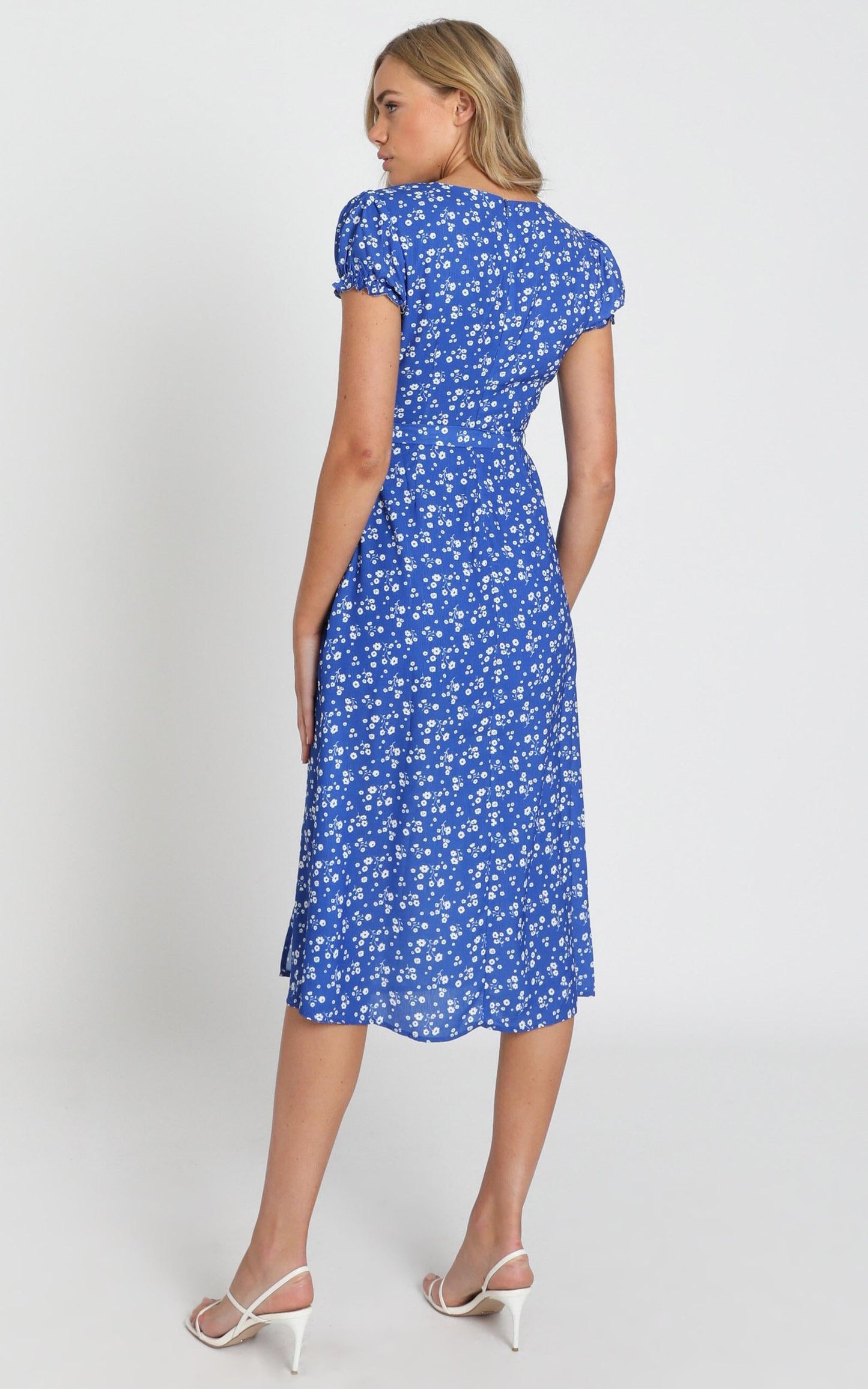 Sudden Life Dress in Cobalt Floral