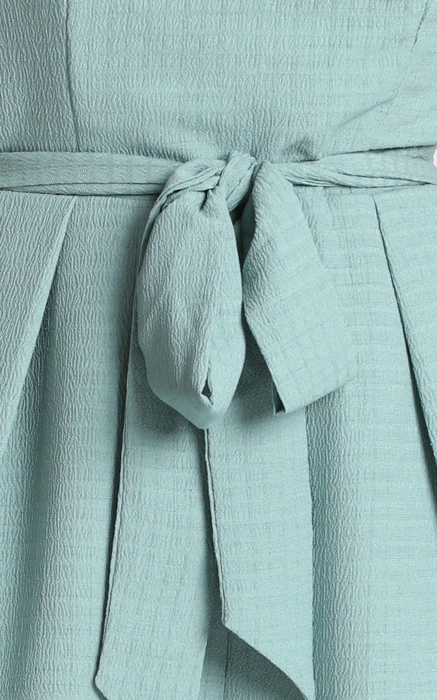 Cynthia Ruffle Jumpsuit in Sage