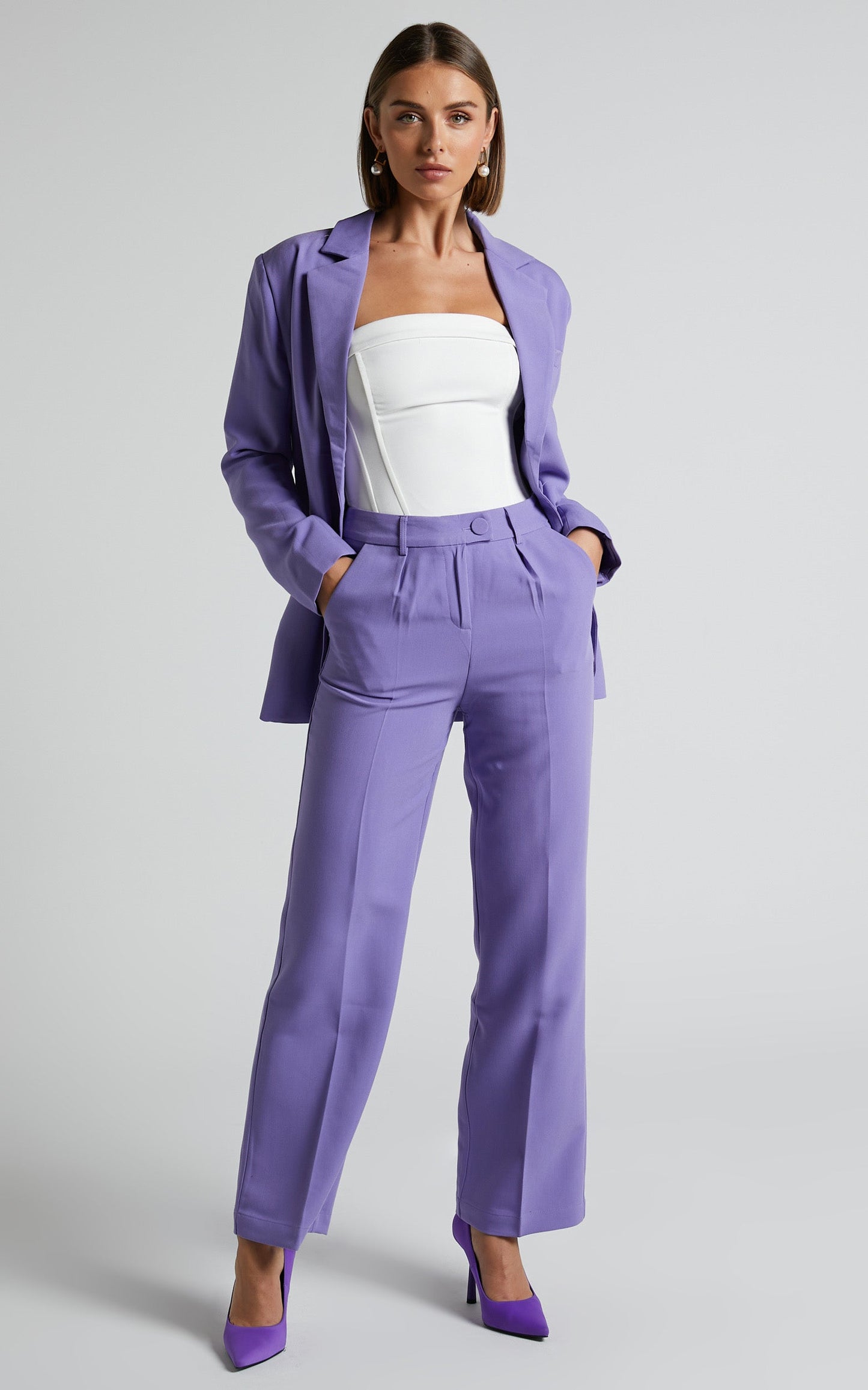 4th & Reckless - Cervo Blazer in Purple