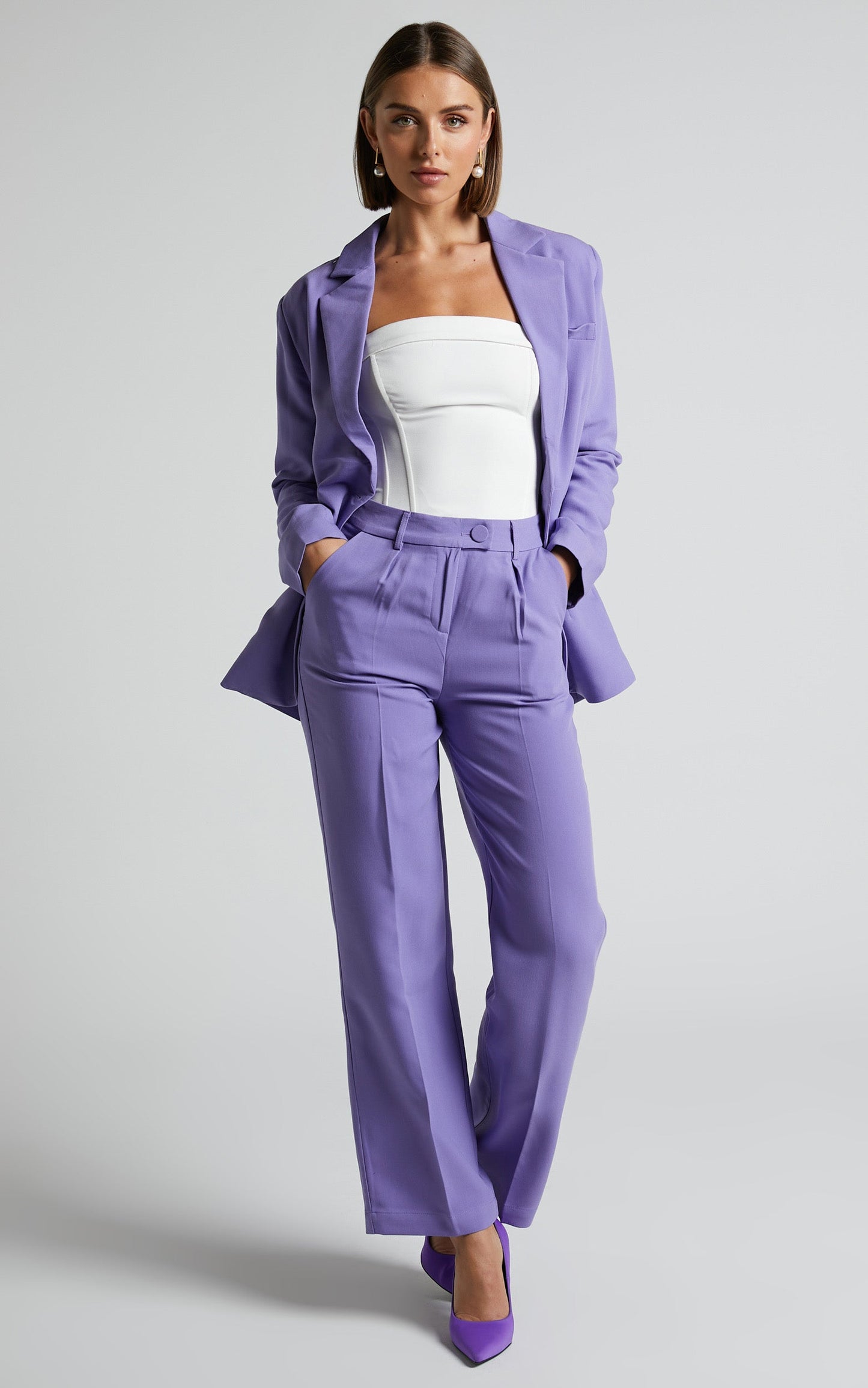 4th & Reckless - Cervo Blazer in Purple