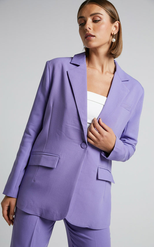 4th & Reckless - Cervo Blazer in Purple