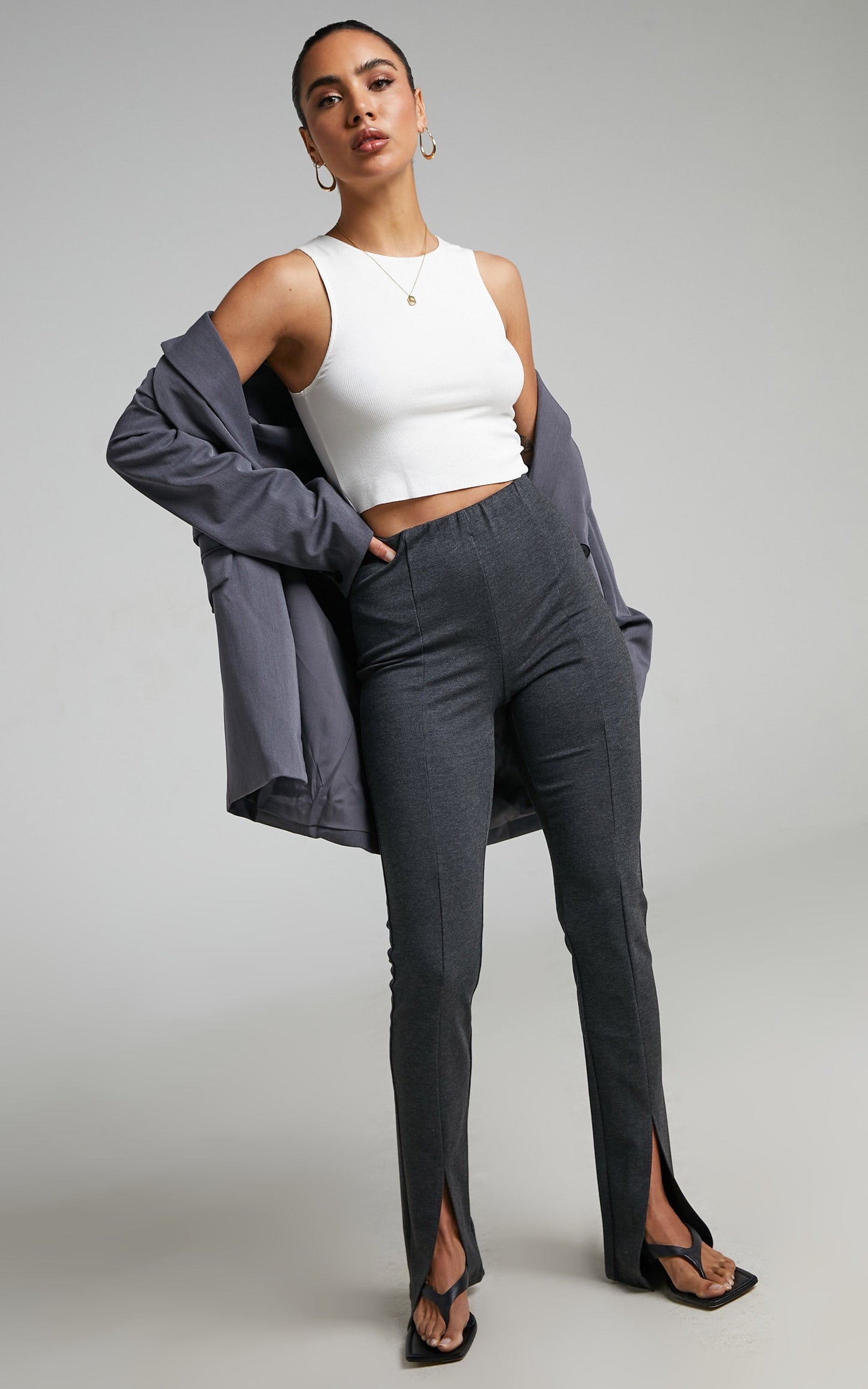 4th & Reckless - Eira Legging in Dark Grey