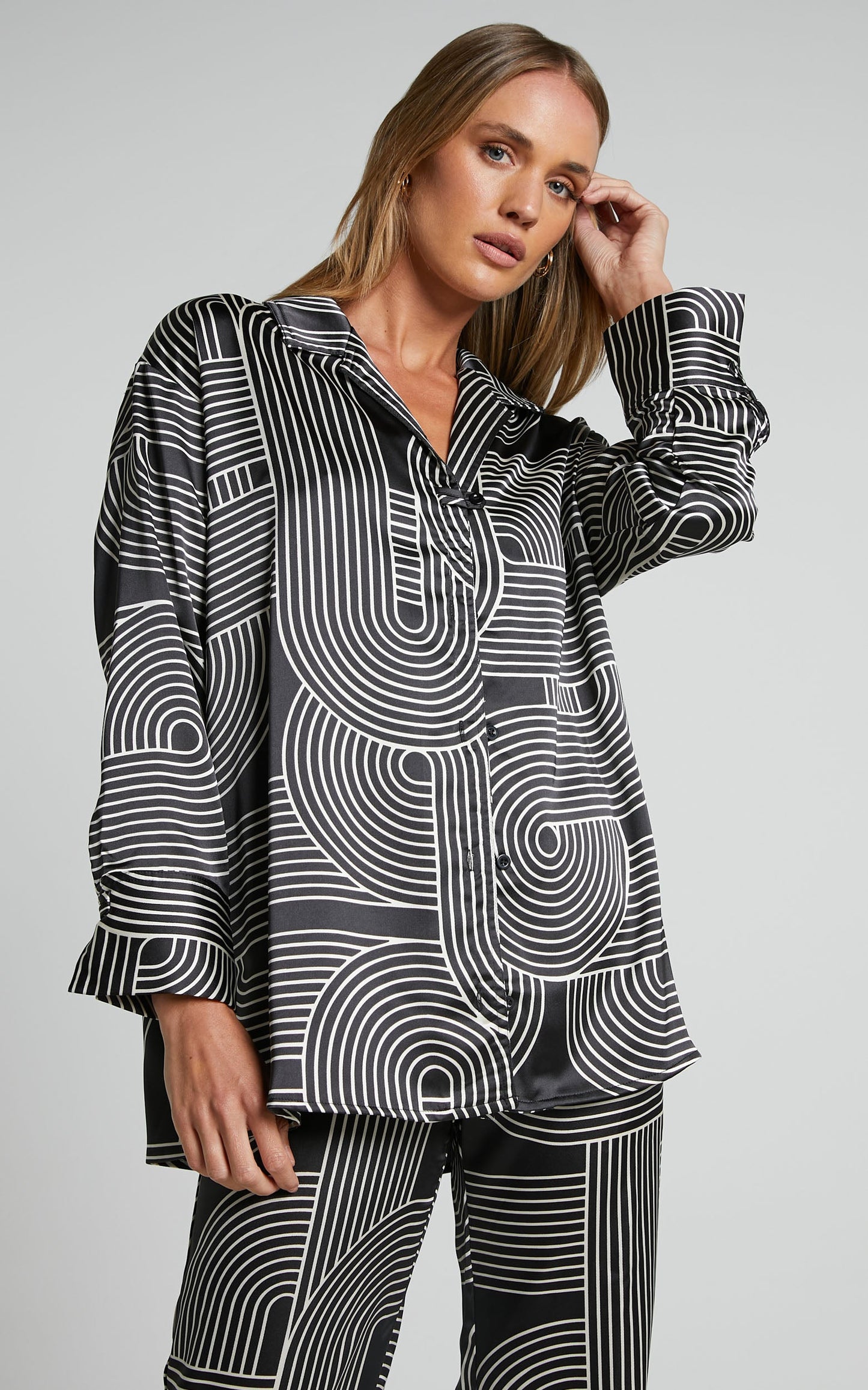 4th & Reckless - Fina Shirt in Black Print