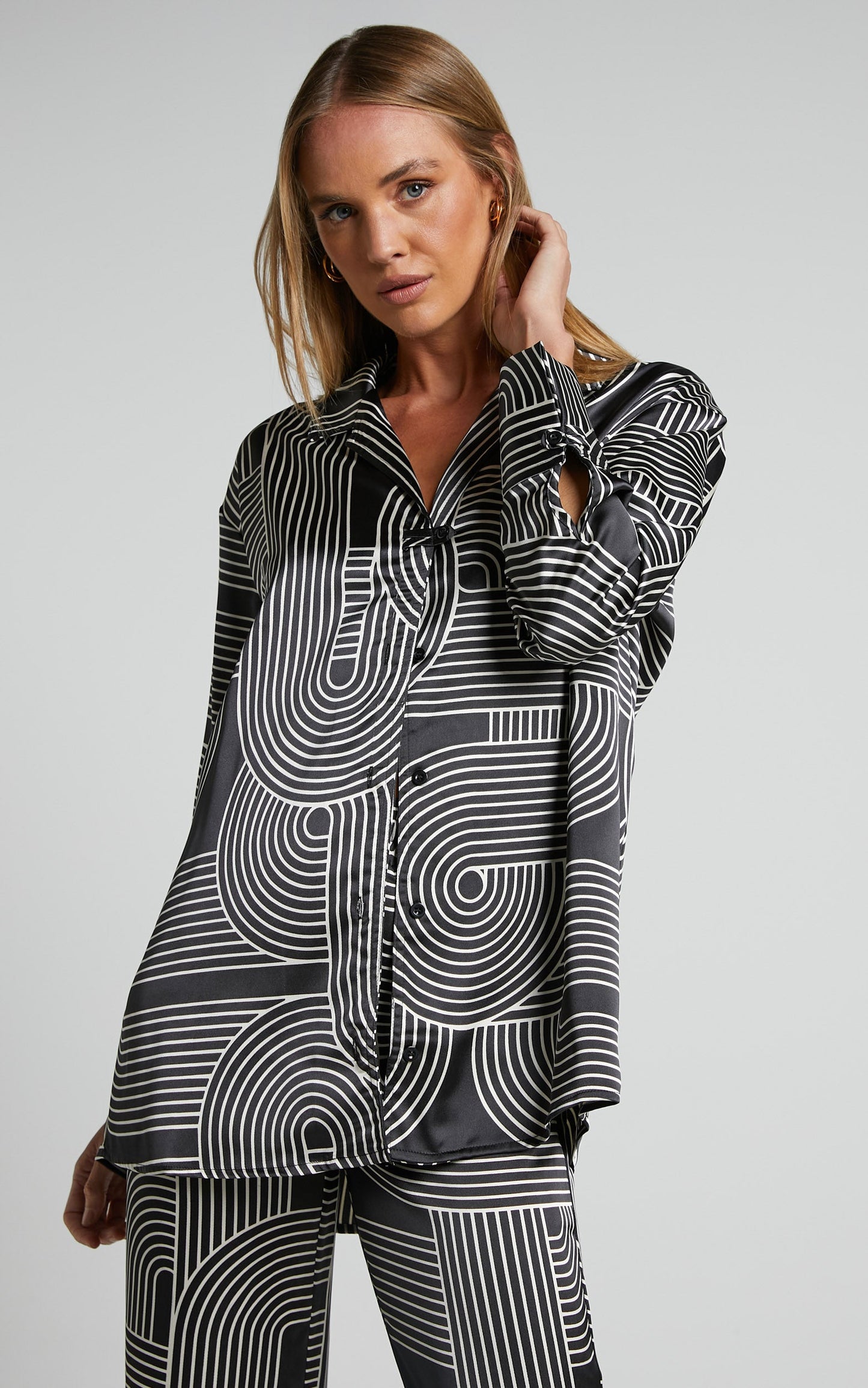 4th & Reckless - Fina Shirt in Black Print