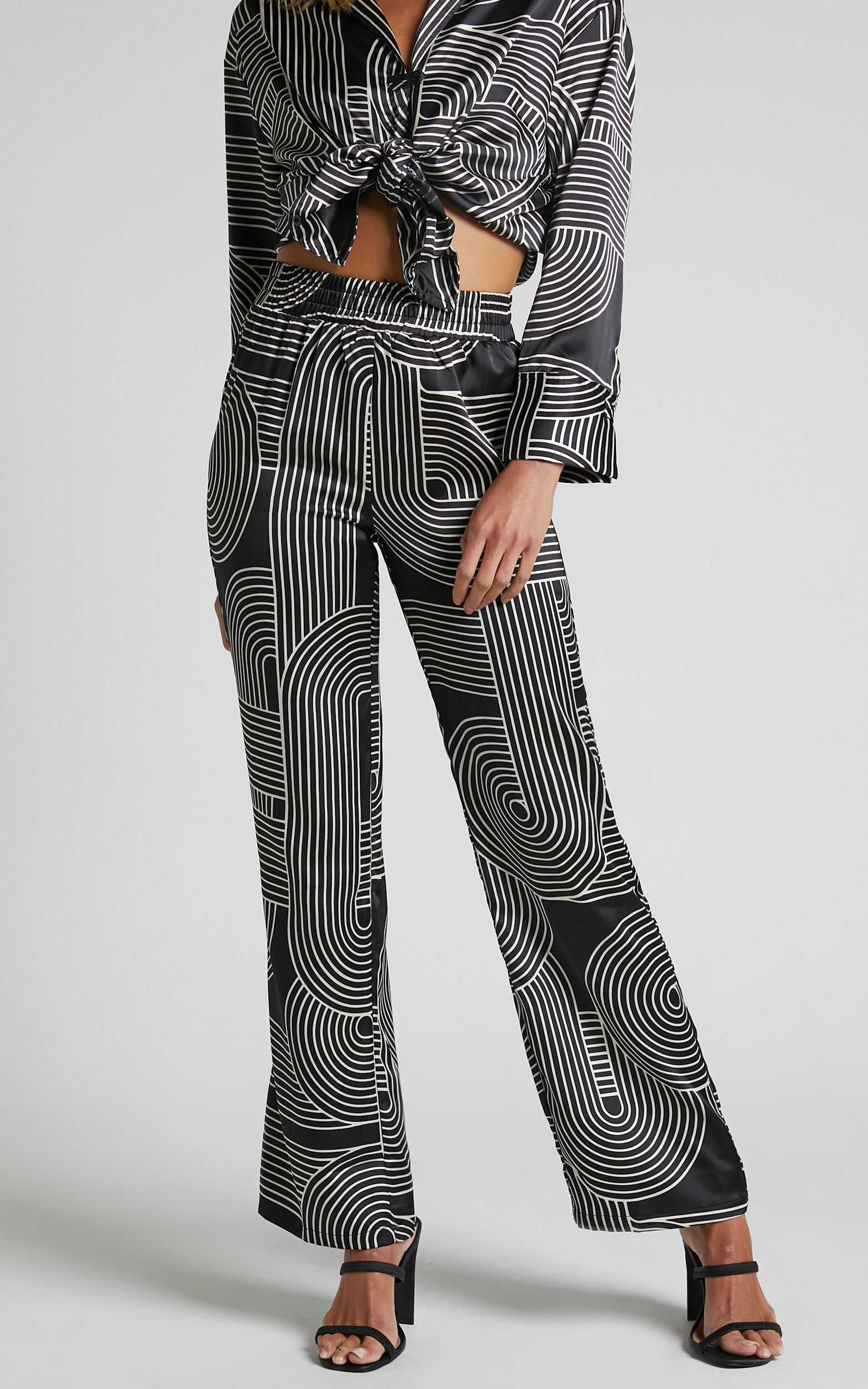 4th & Reckless - Fina Trouser in Black Print
