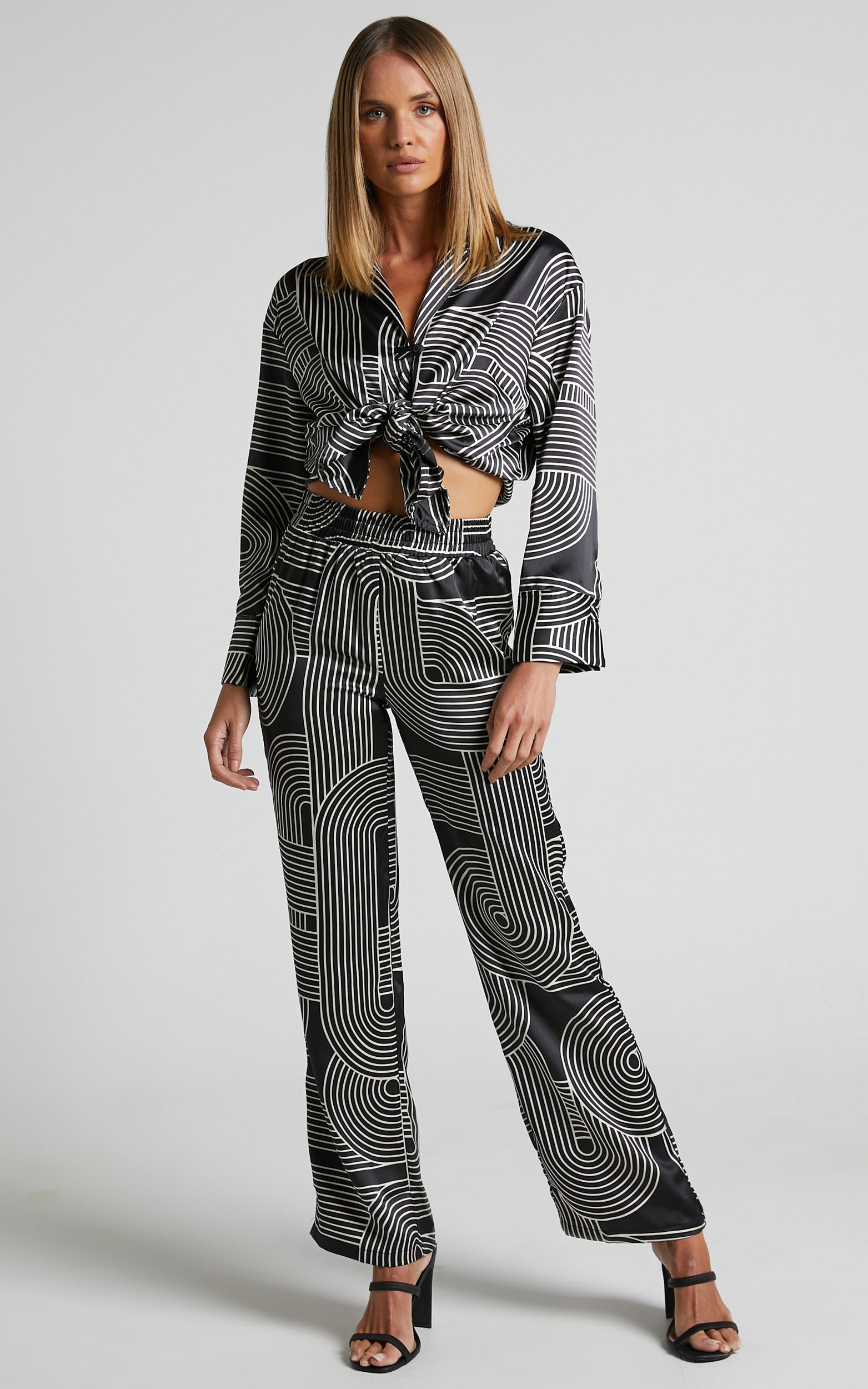 4th & Reckless - Fina Trouser in Black Print