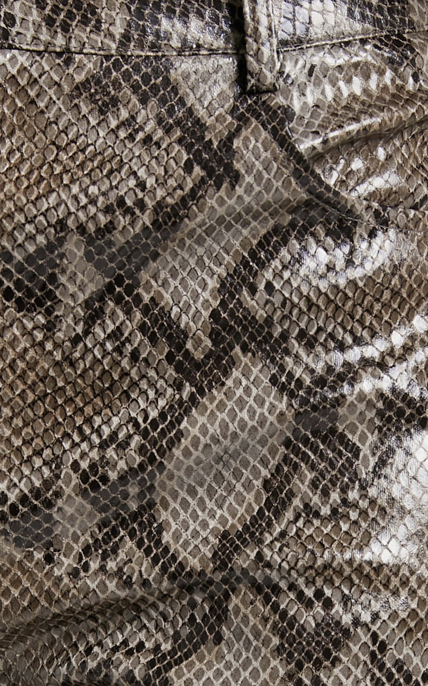 4th & Reckless - KARLO TROUSER in Snake PU