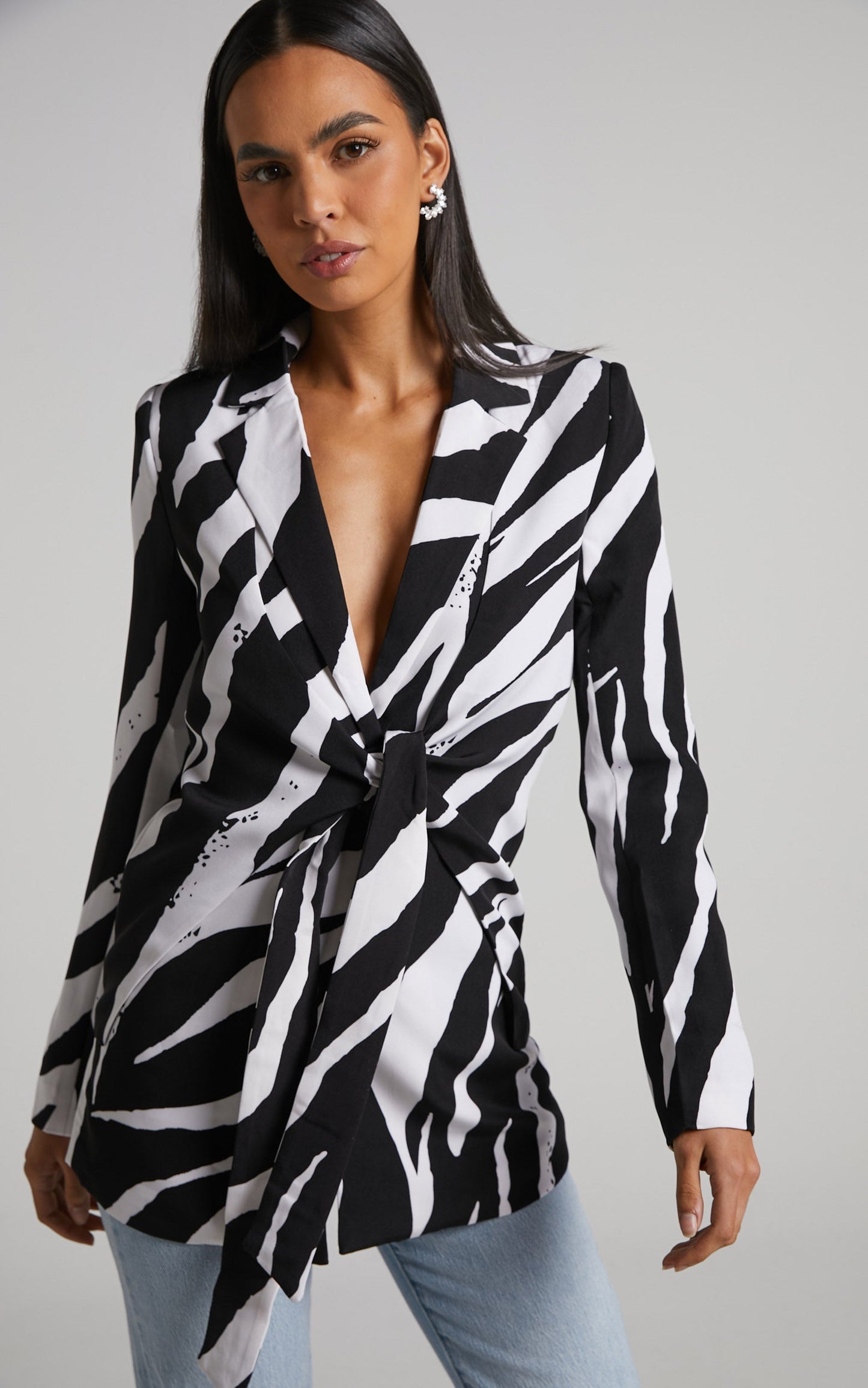 4th & Reckless - Karim Blazer in Zebra Print