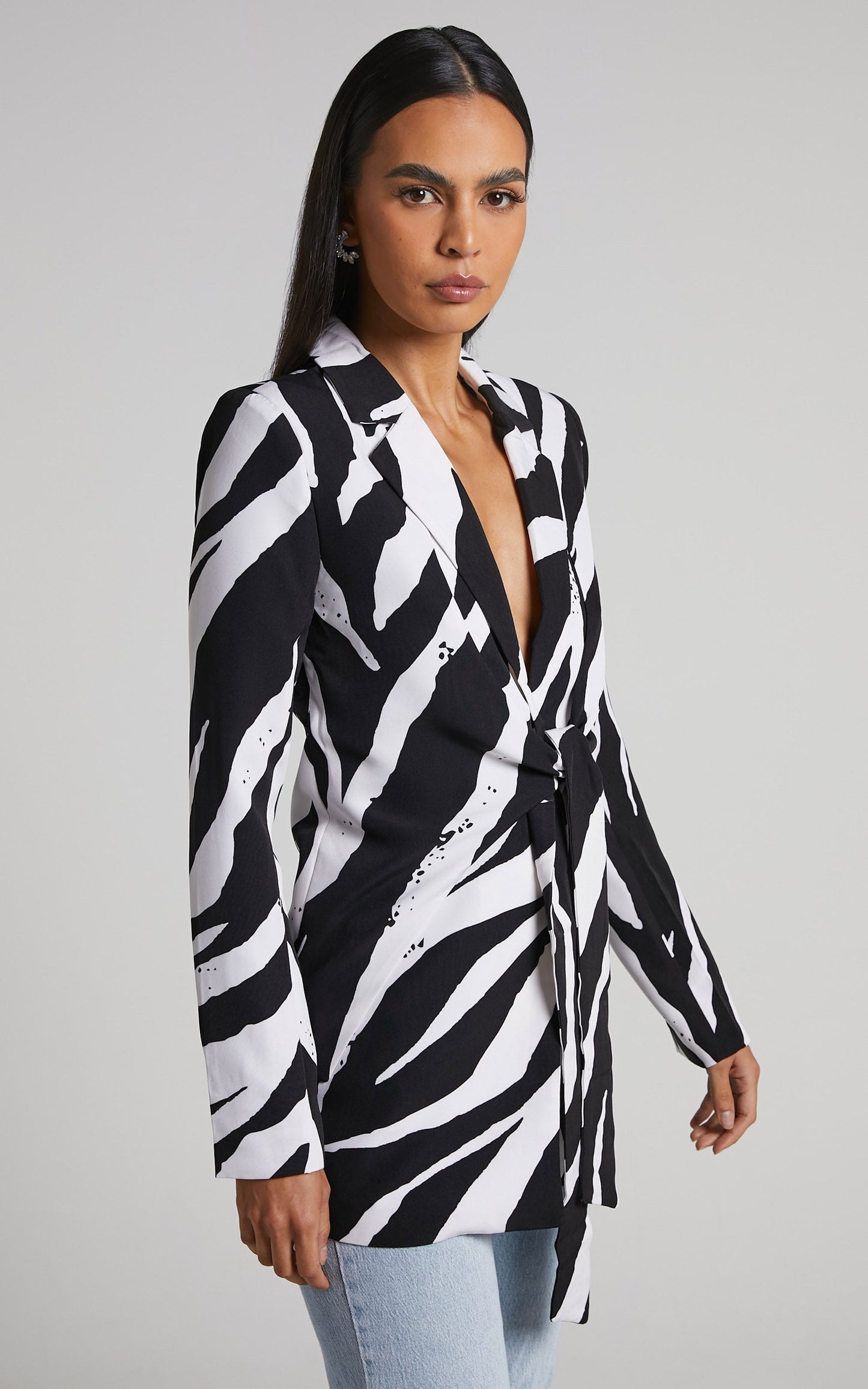 4th & Reckless - Karim Blazer in Zebra Print