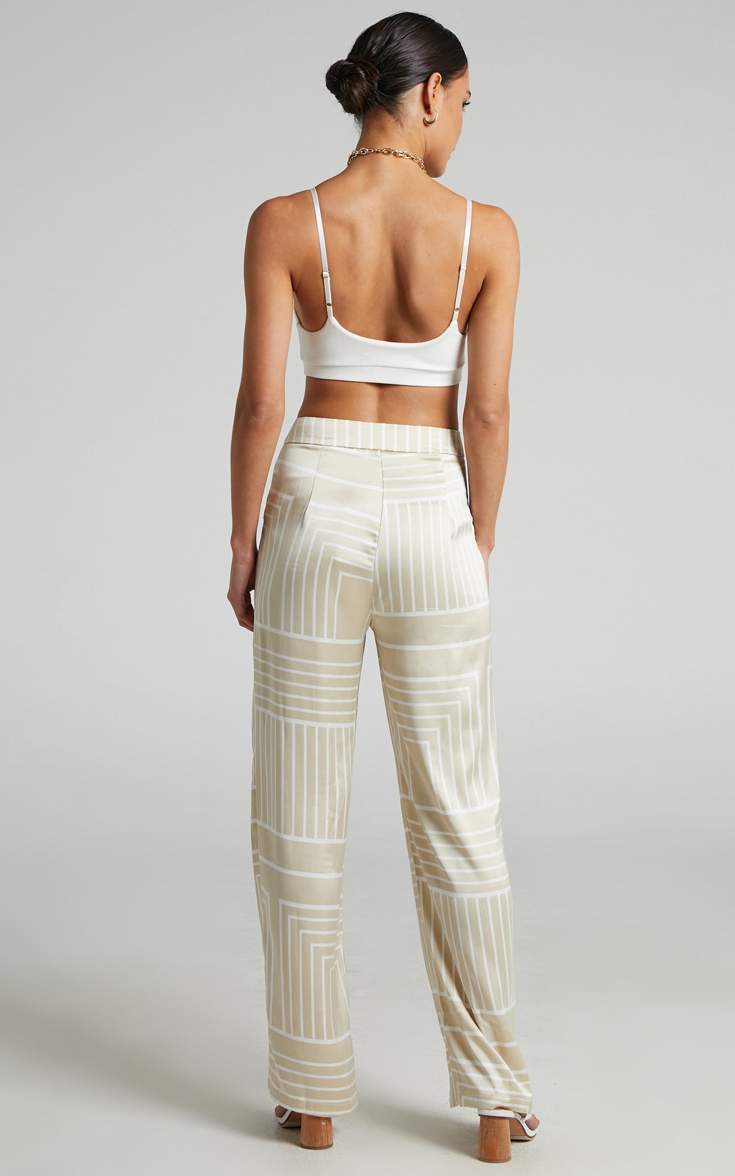 4th & Reckless - Norma Trouser in Beige Print