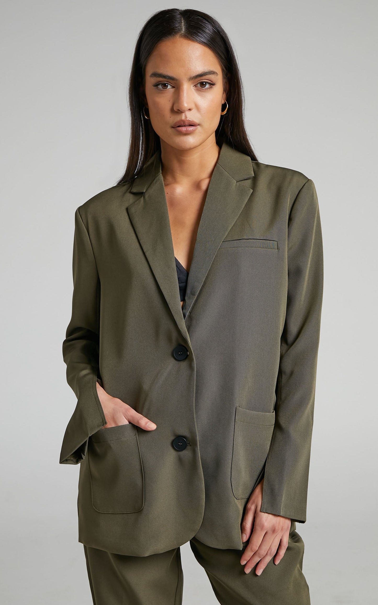 4th & Reckless - Signe Blazer in Khaki