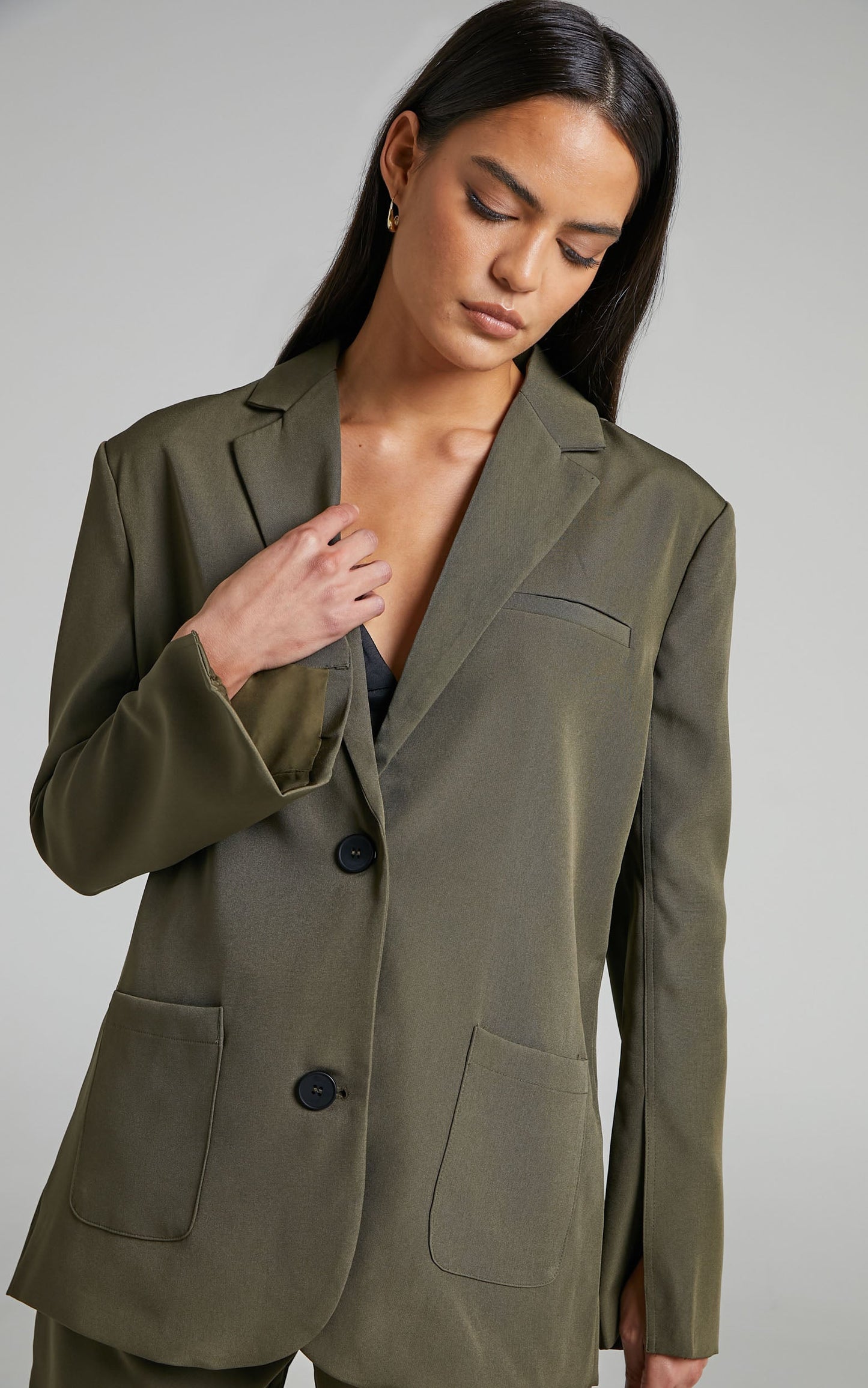 4th & Reckless - Signe Blazer in Khaki