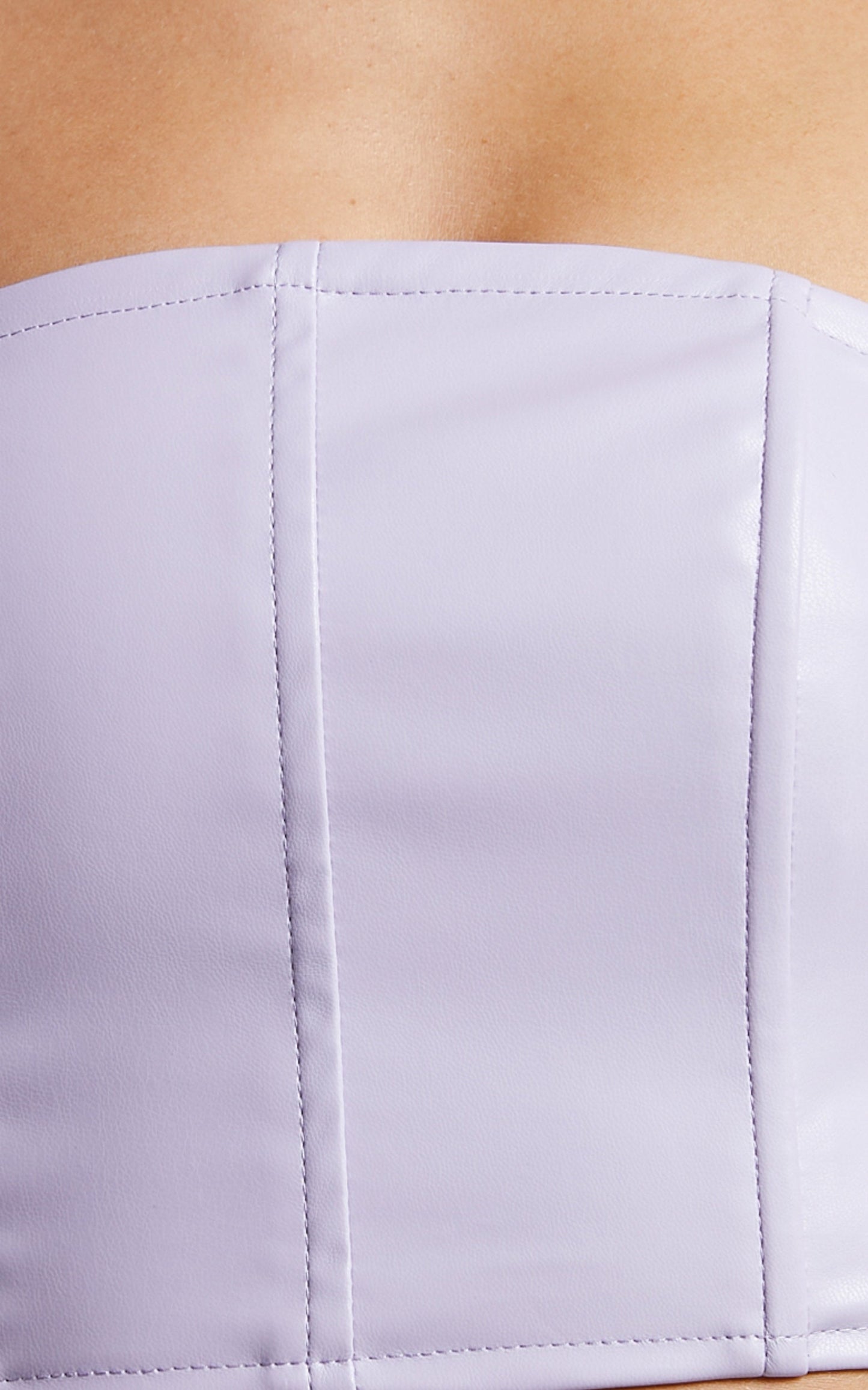 4th & Reckless - Tropez Leather Top in Lilac