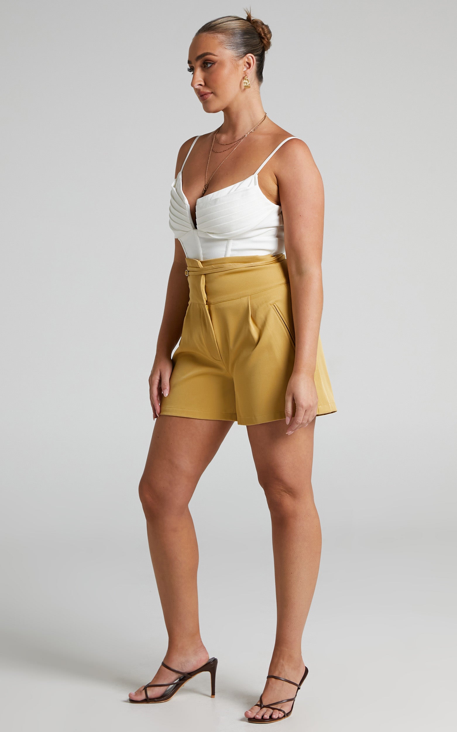 4th & Reckless - Tamiko Short in Yellow