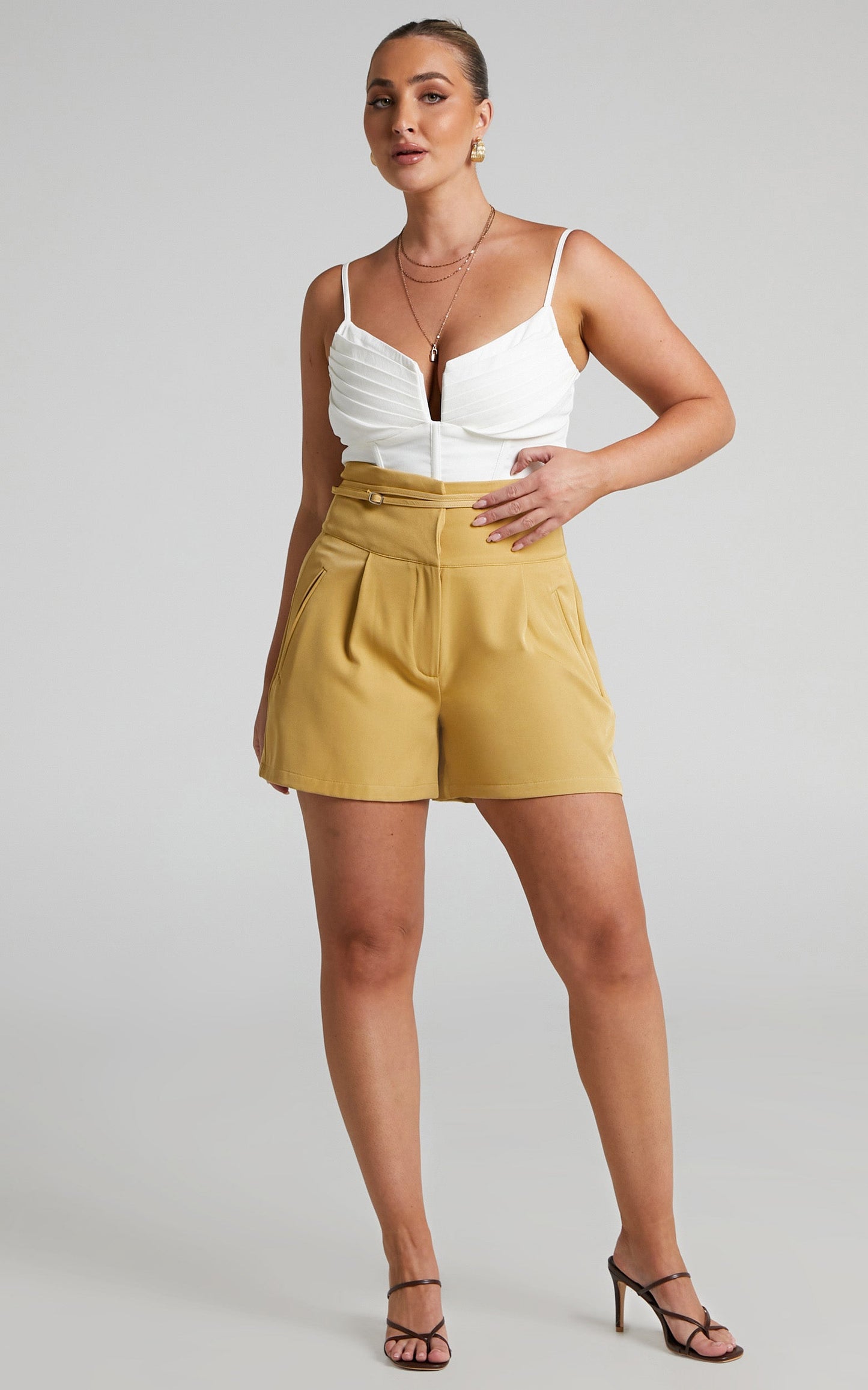 4th & Reckless - Tamiko Short in Yellow