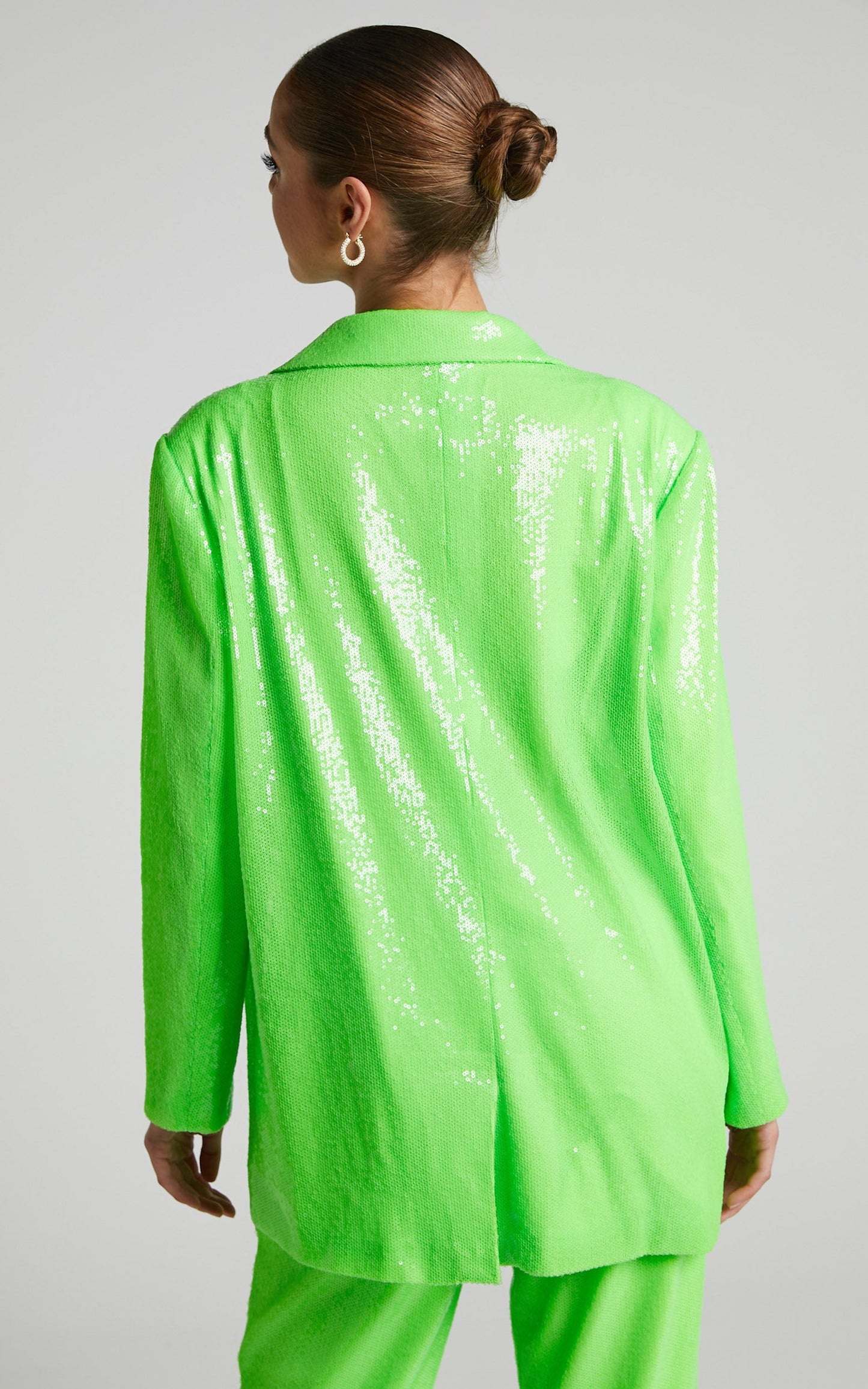 4th & Reckless - Vera Blazer in Lime Sequin